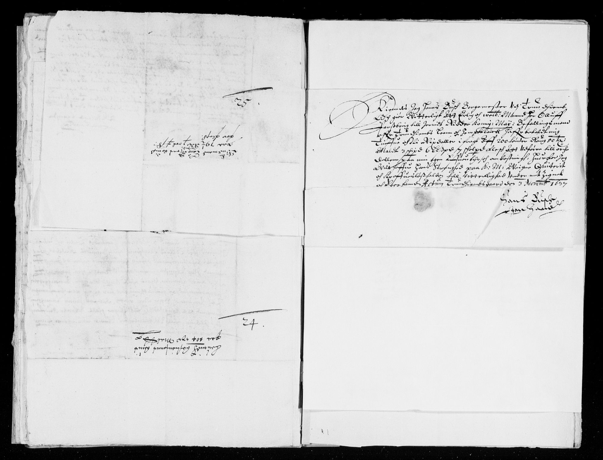 Rentekammeret inntil 1814, Reviderte regnskaper, Lensregnskaper, AV/RA-EA-5023/R/Rb/Rbw/L0061: Trondheim len, 1637-1638