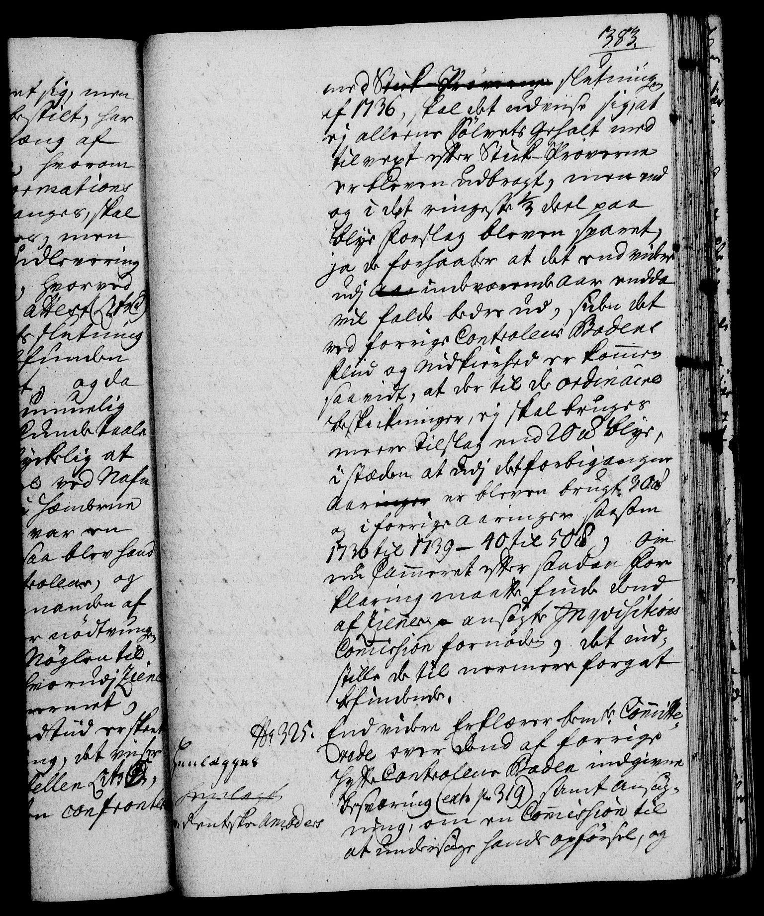 Rentekammeret, Kammerkanselliet, RA/EA-3111/G/Gh/Gha/L0023: Norsk ekstraktmemorialprotokoll (merket RK 53.68), 1741-1742, s. 383