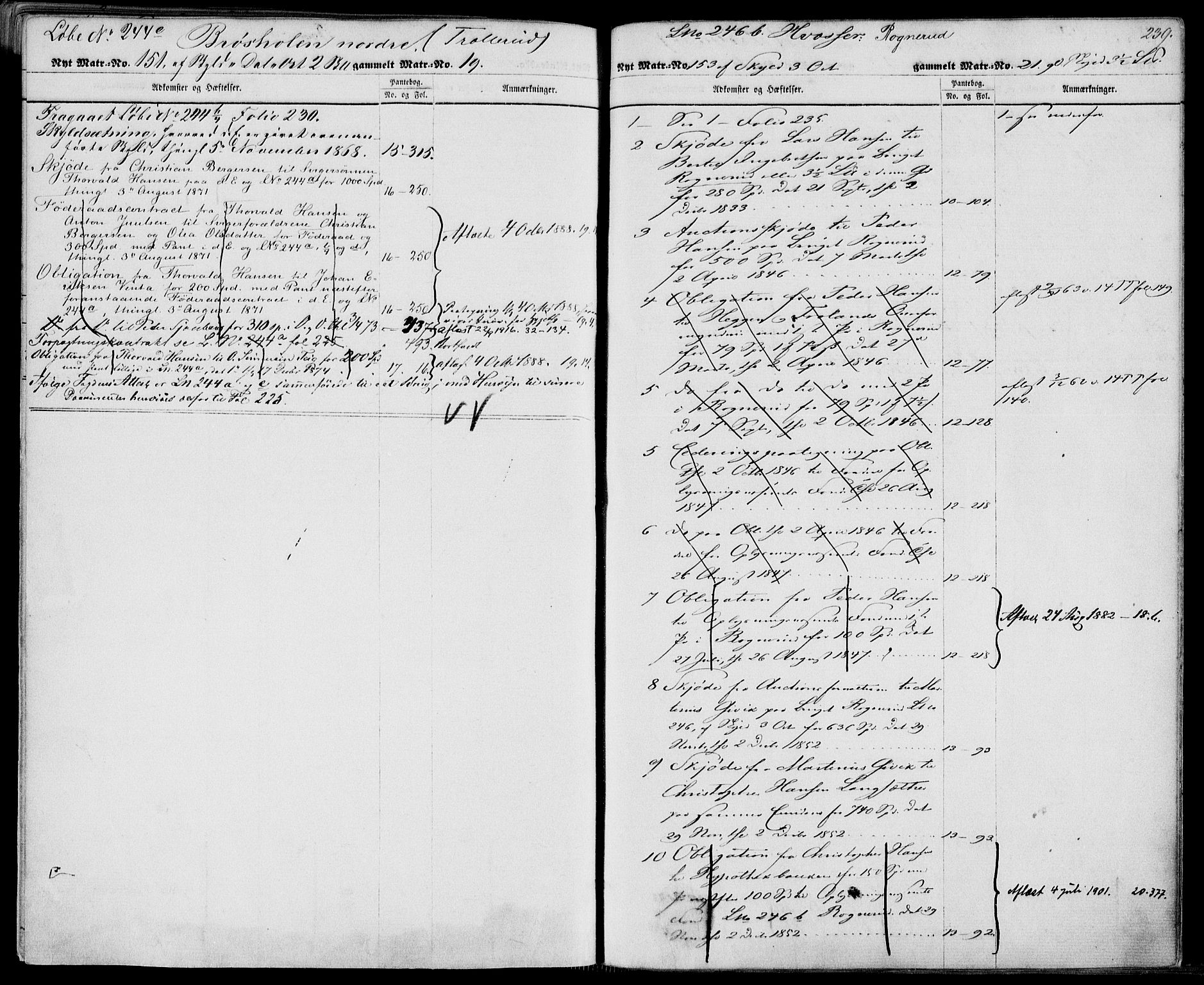 Trøgstad sorenskriveri, SAO/A-10659/G/Ga/L0003: Panteregister nr. 3, 1785-1926, s. 239