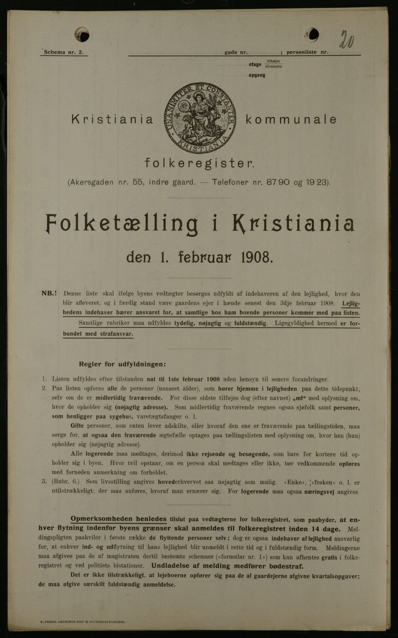 OBA, Kommunal folketelling 1.2.1908 for Kristiania kjøpstad, 1908, s. 1939