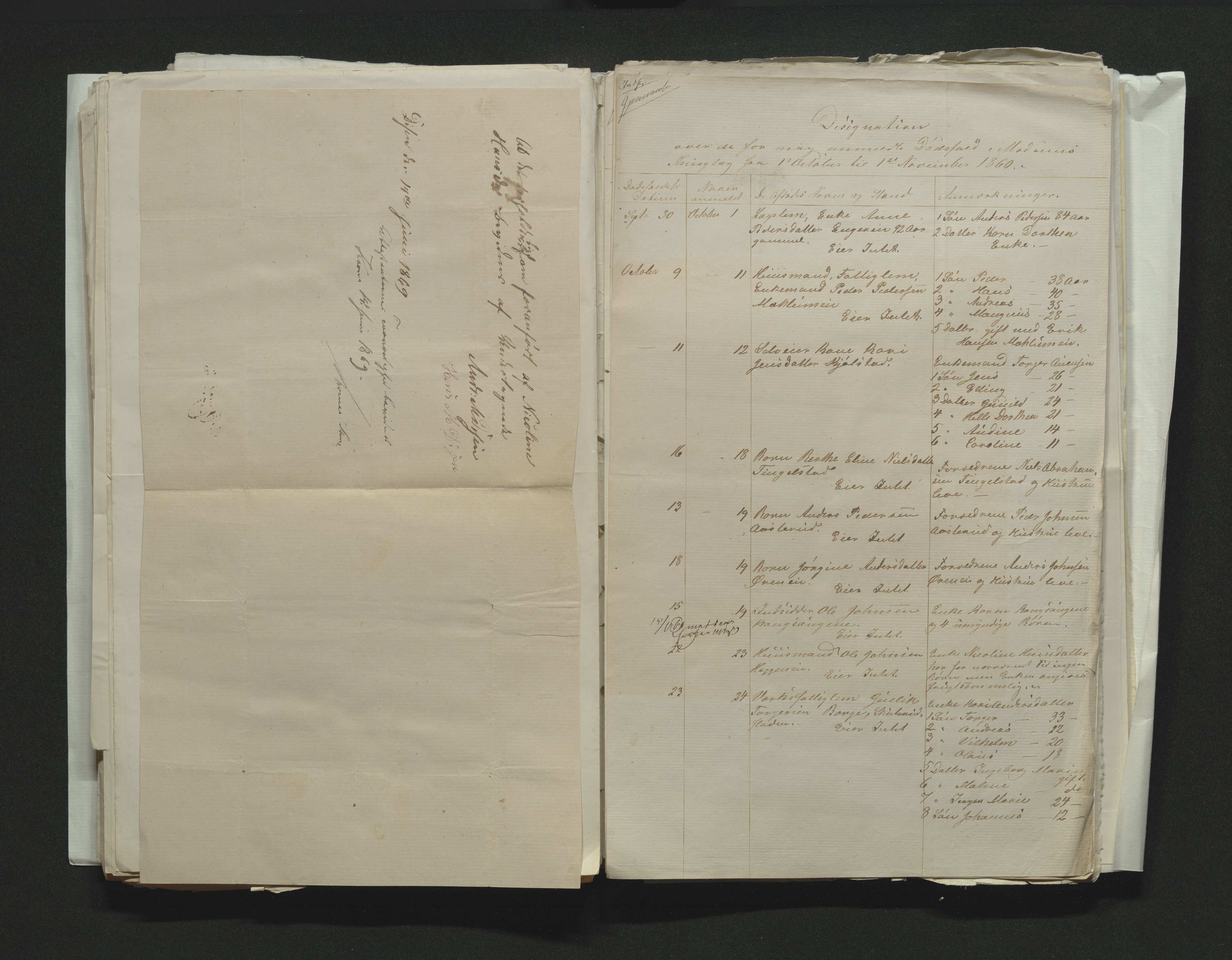 Eiker, Modum og Sigdal sorenskriveri, AV/SAKO-A-123/H/Ha/Hab/L0010: Dødsfallsmeldinger, 1858-1861, s. 331