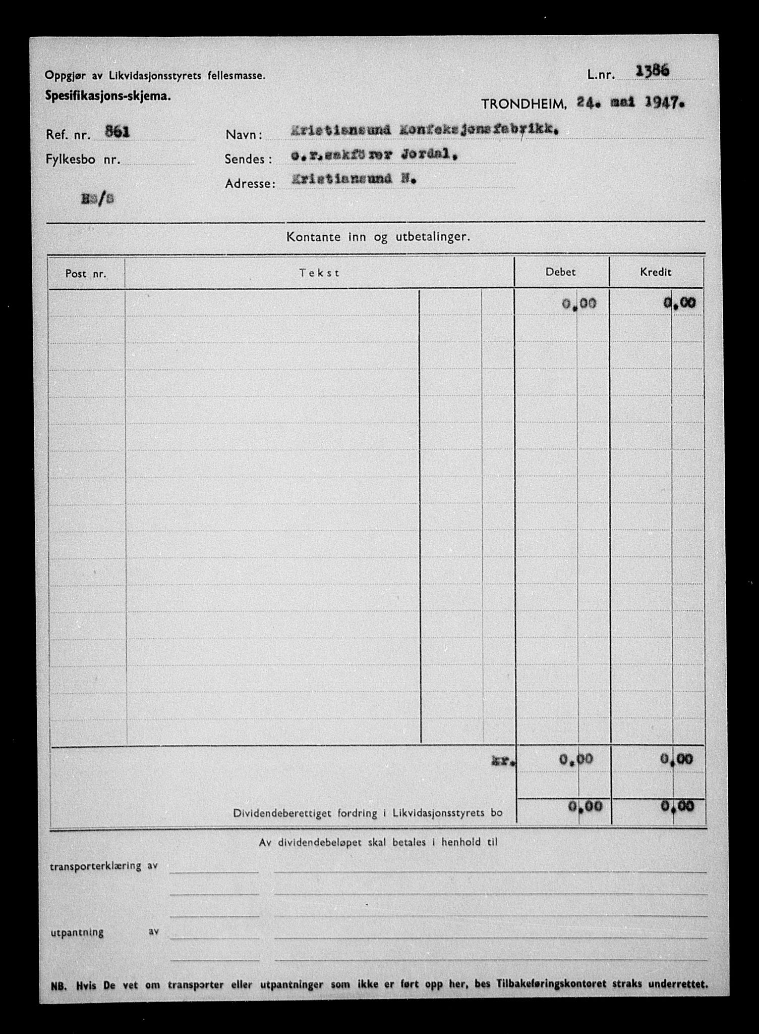 Justisdepartementet, Tilbakeføringskontoret for inndratte formuer, RA/S-1564/H/Hc/Hcb/L0914: --, 1945-1947, s. 151