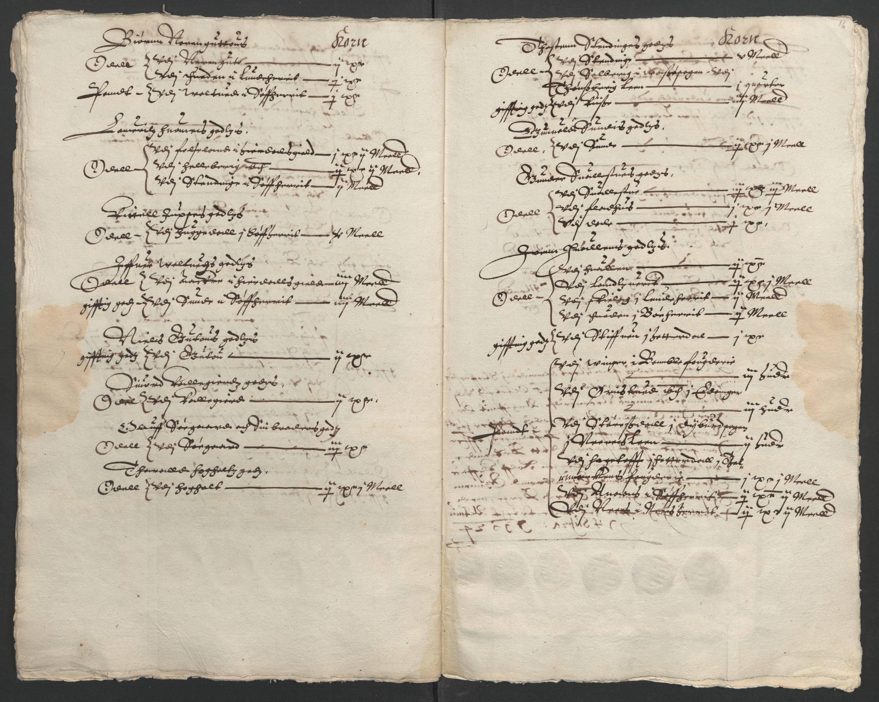 Stattholderembetet 1572-1771, RA/EA-2870/Ek/L0009/0002: Jordebøker til utlikning av rosstjeneste 1624-1626: / Odelsjordebøker for Bratsberg len, 1624, s. 43