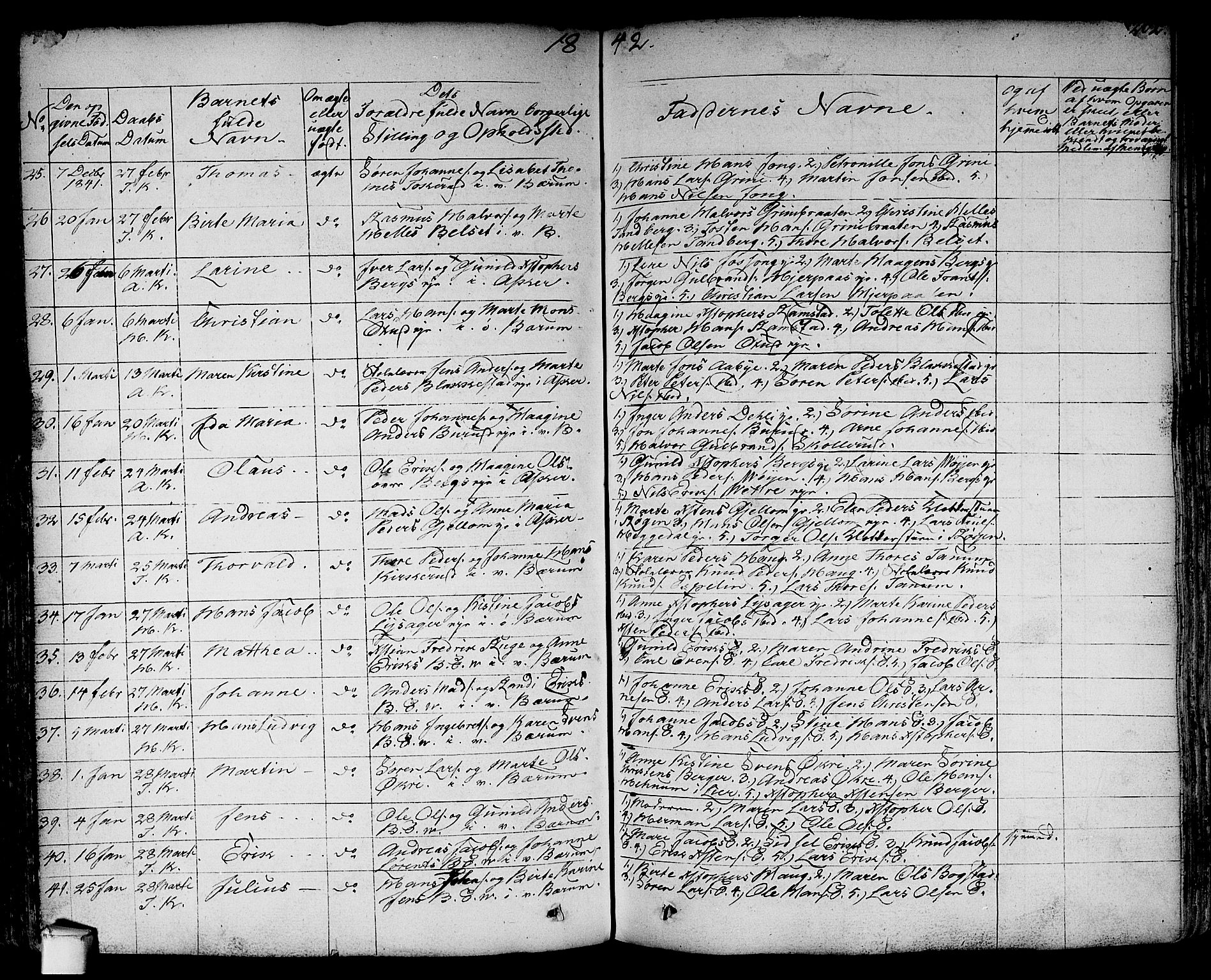 Asker prestekontor Kirkebøker, AV/SAO-A-10256a/F/Fa/L0007: Ministerialbok nr. I 7, 1825-1864, s. 202