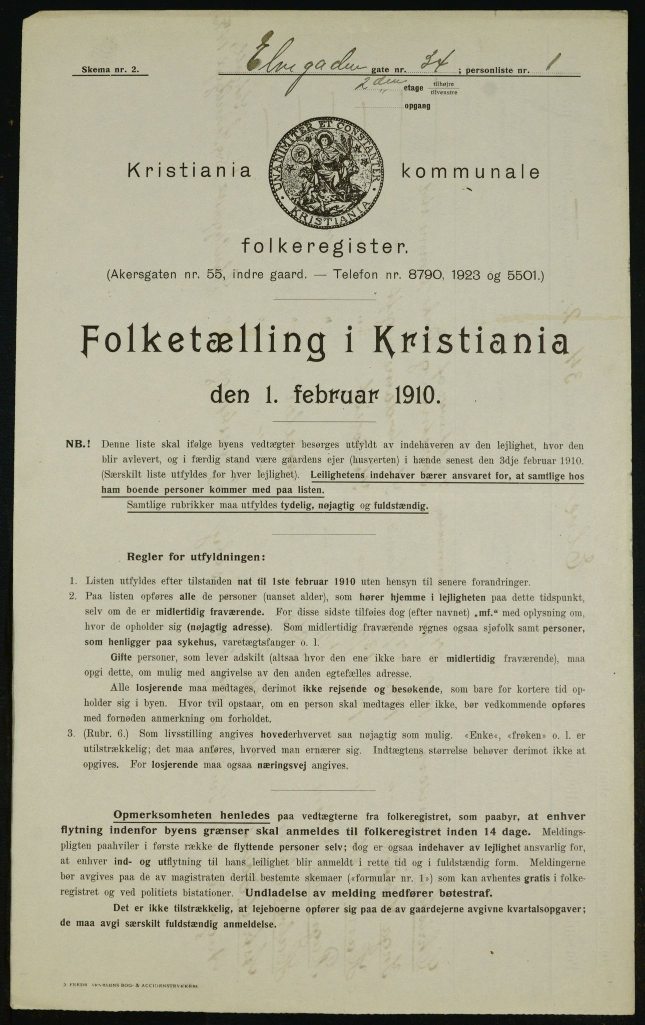 OBA, Kommunal folketelling 1.2.1910 for Kristiania, 1910, s. 19204