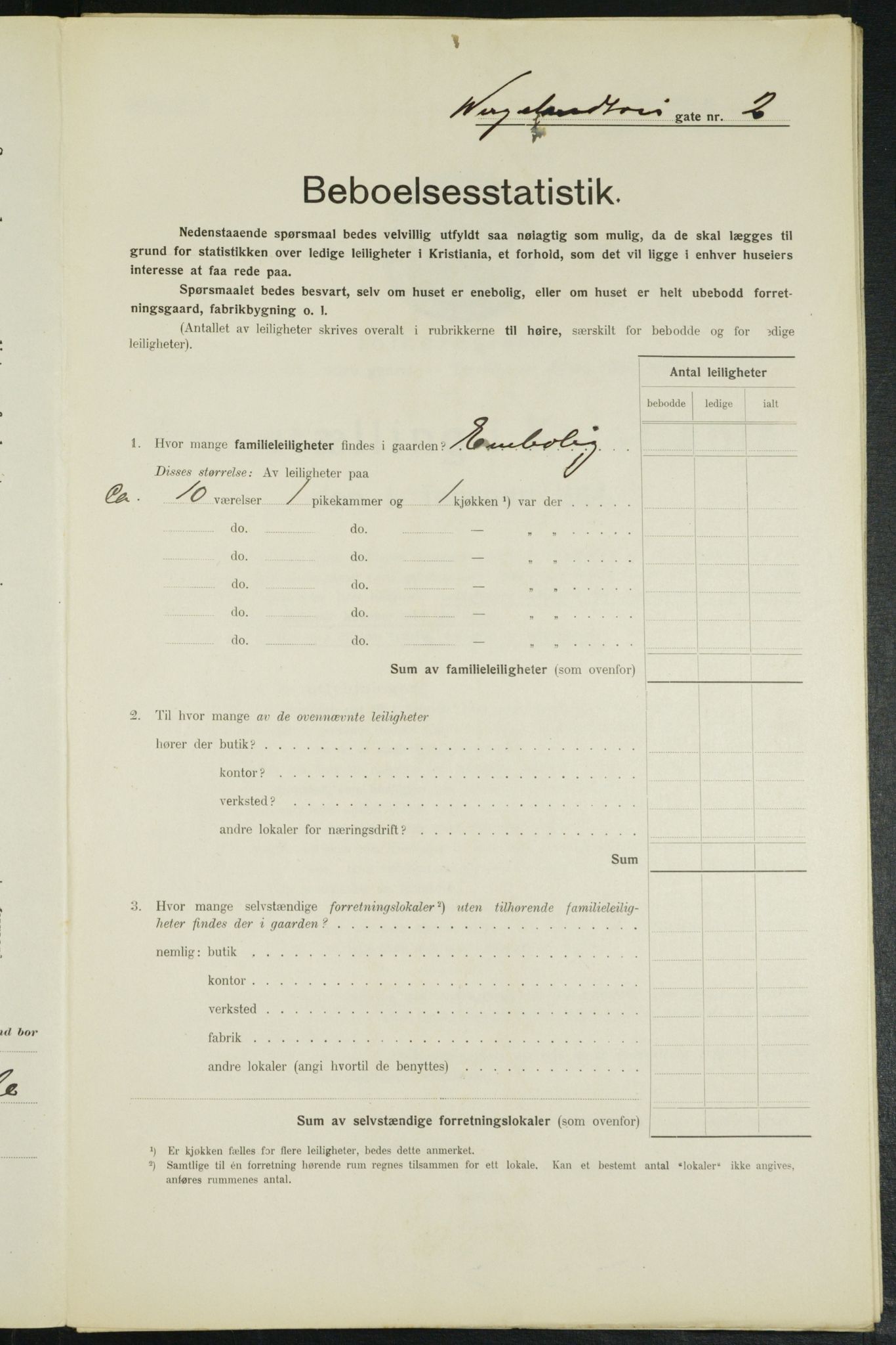 OBA, Kommunal folketelling 1.2.1914 for Kristiania, 1914, s. 128776