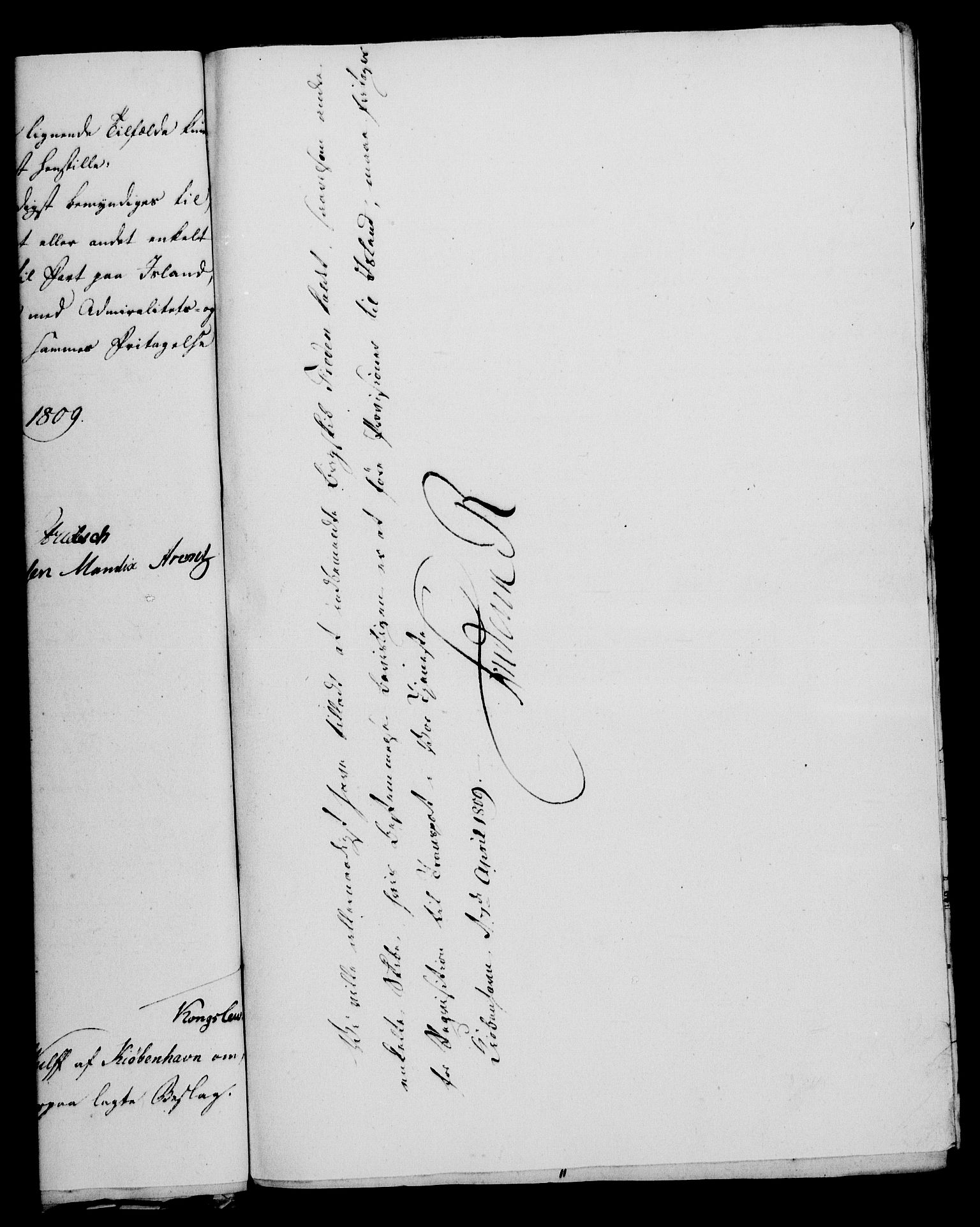 Rentekammeret, Kammerkanselliet, RA/EA-3111/G/Gf/Gfa/L0091: Norsk relasjons- og resolusjonsprotokoll (merket RK 52.91), 1809, s. 134