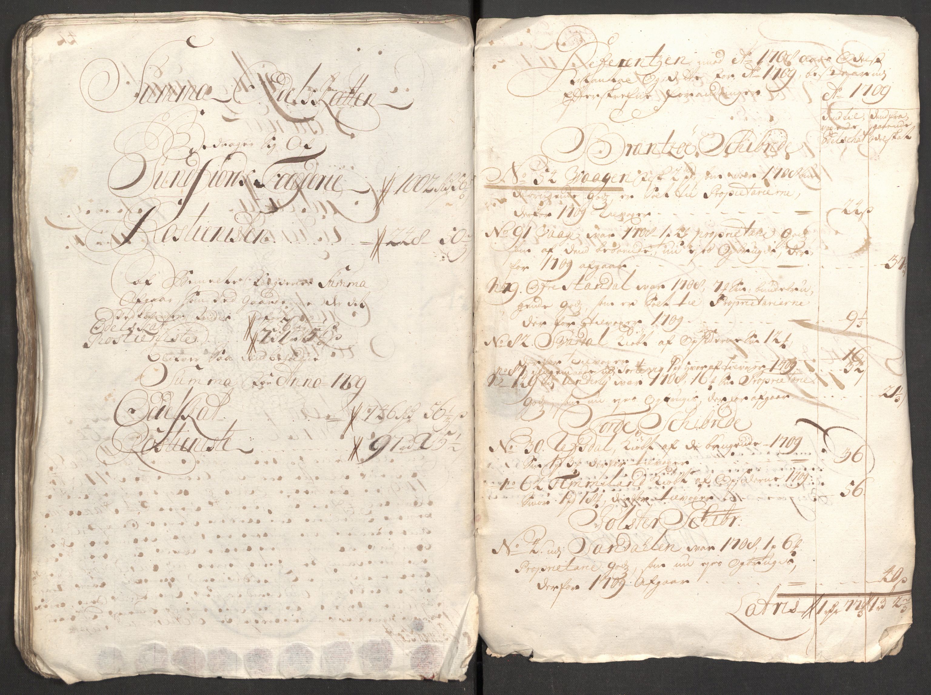 Rentekammeret inntil 1814, Reviderte regnskaper, Fogderegnskap, RA/EA-4092/R53/L3432: Fogderegnskap Sunn- og Nordfjord, 1709, s. 73