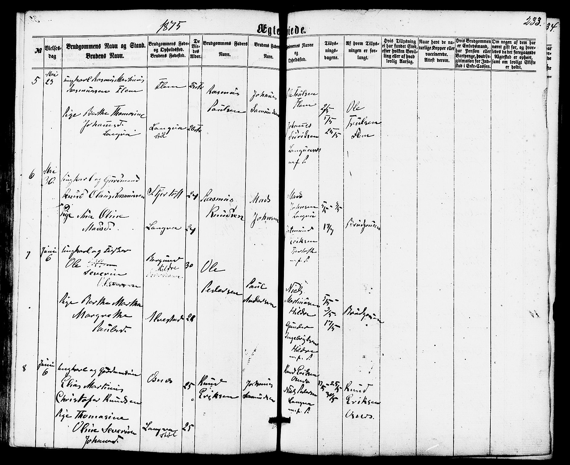 Ministerialprotokoller, klokkerbøker og fødselsregistre - Møre og Romsdal, AV/SAT-A-1454/536/L0498: Ministerialbok nr. 536A07, 1862-1875, s. 233