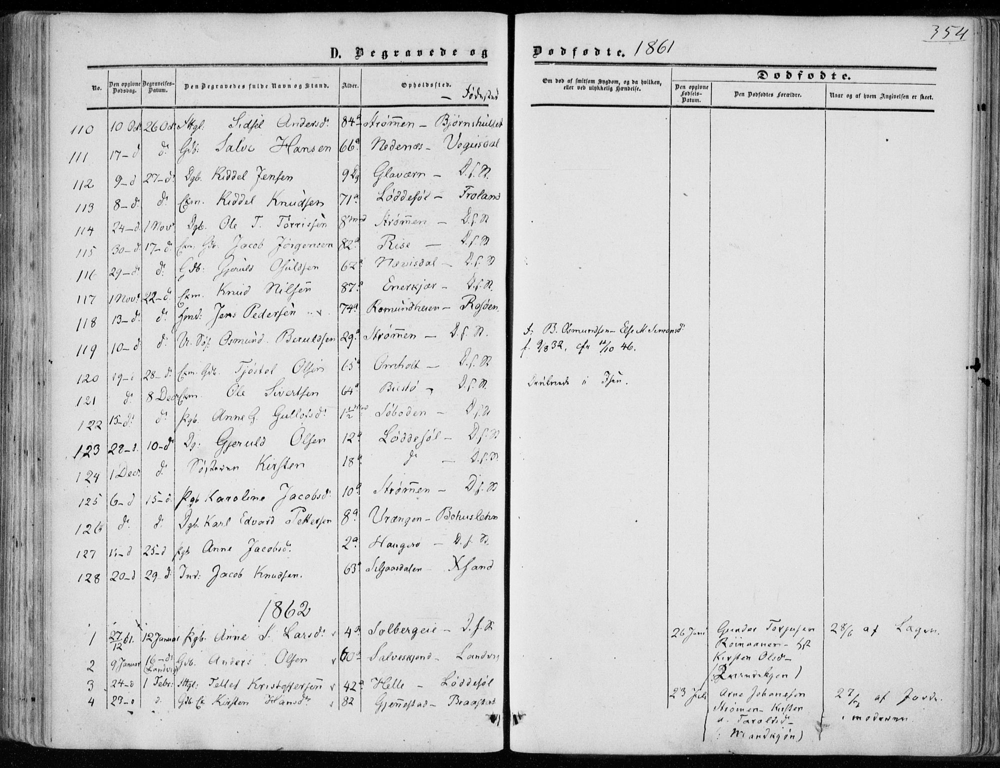 Øyestad sokneprestkontor, AV/SAK-1111-0049/F/Fa/L0015: Ministerialbok nr. A 15, 1857-1873, s. 354