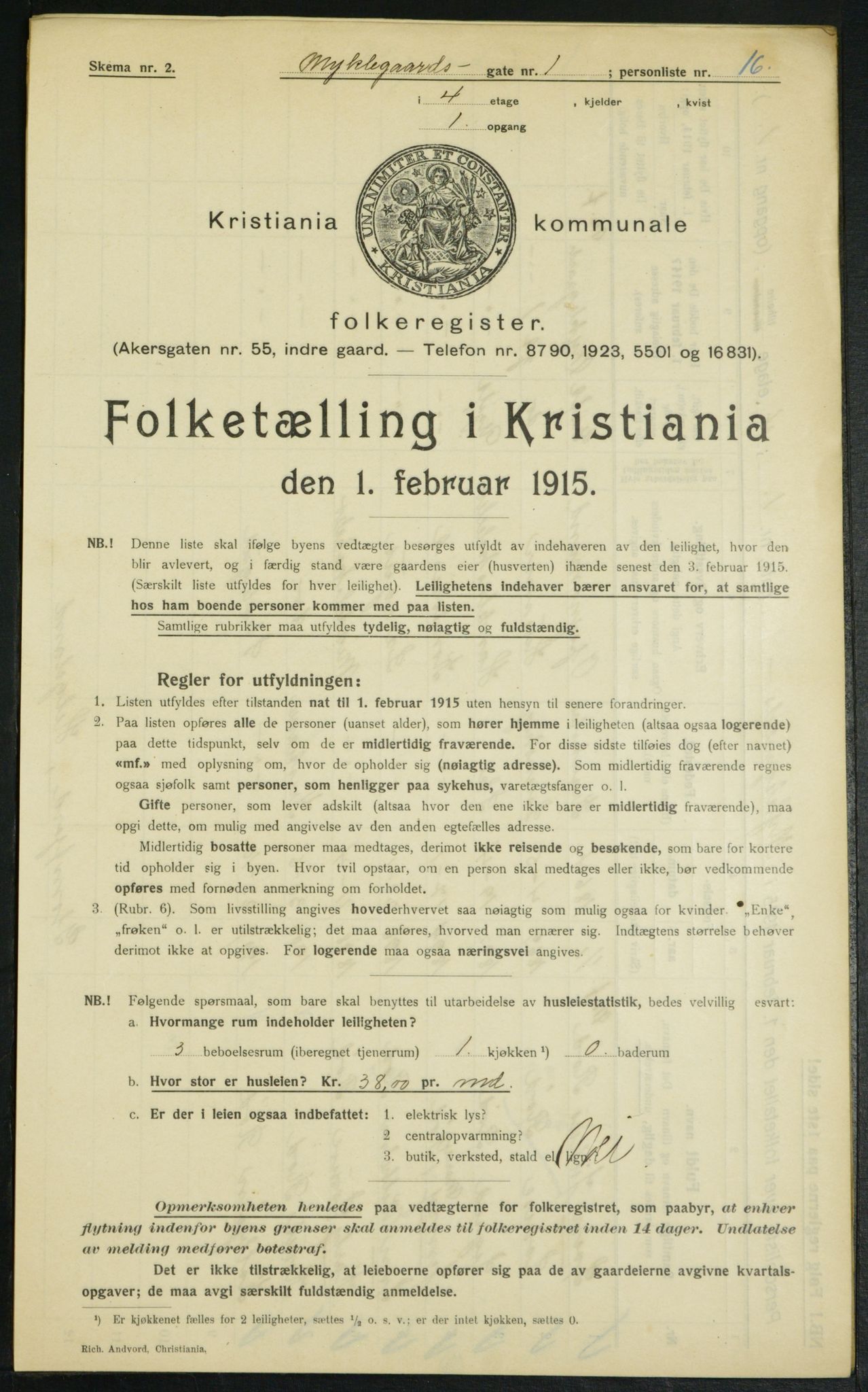 OBA, Kommunal folketelling 1.2.1915 for Kristiania, 1915, s. 67627