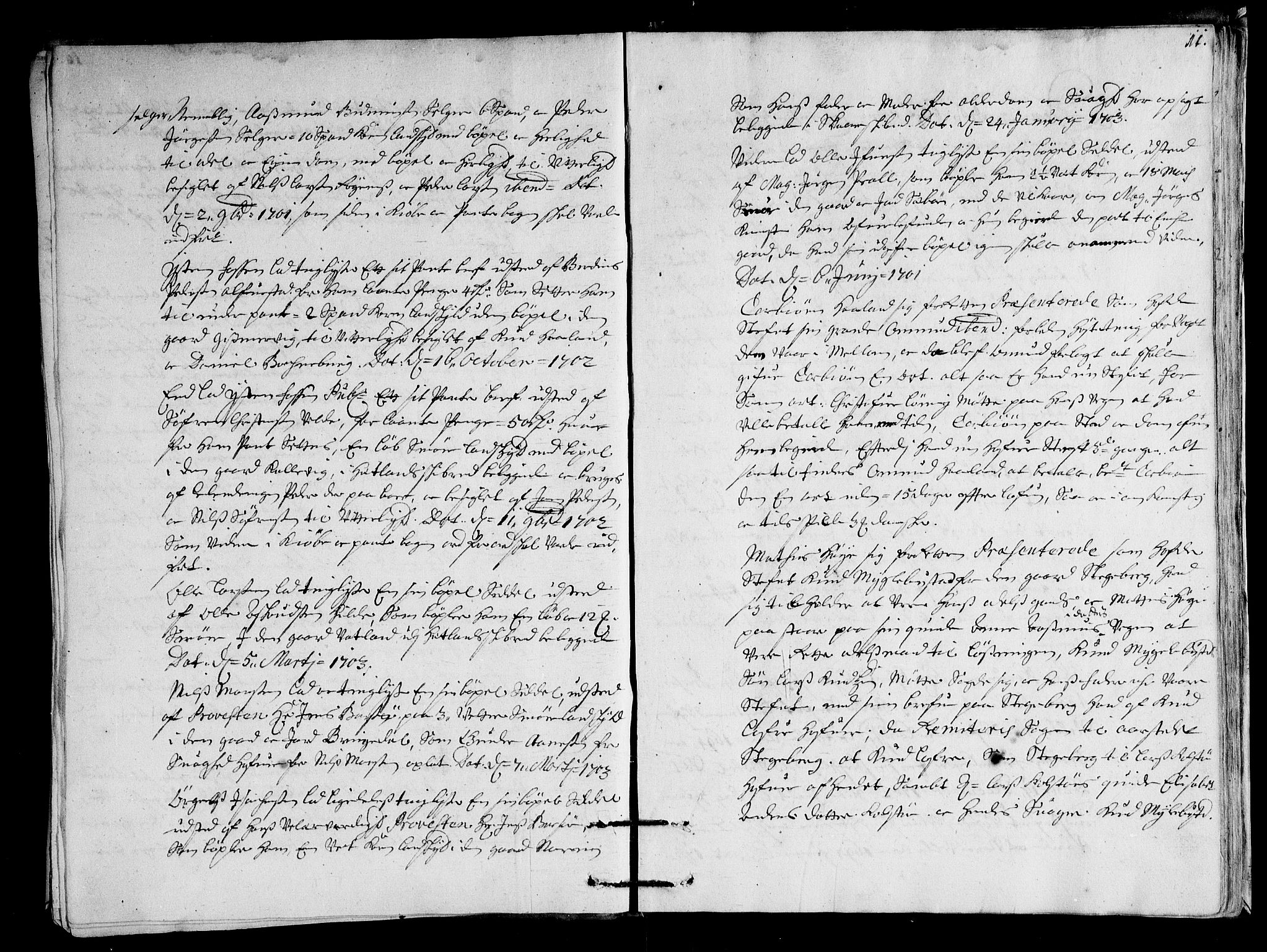 Ryfylke tingrett, AV/SAST-A-100055/001/I/IB/IBBa/L0034: Tingbok, Karmsund og Hesby, 1703, s. 10b-11a