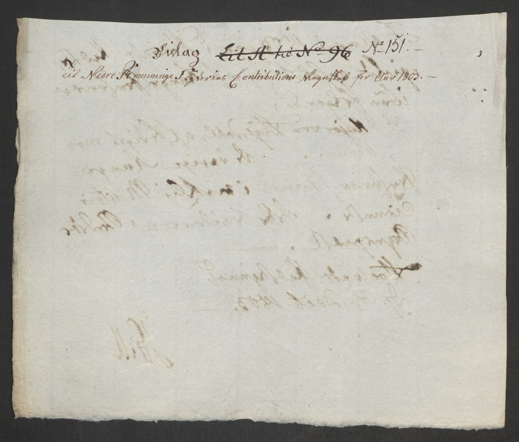 Rentekammeret inntil 1814, Reviderte regnskaper, Fogderegnskap, AV/RA-EA-4092/R11/L0679: Fogderegnskap Nedre Romerike, 1803, s. 417