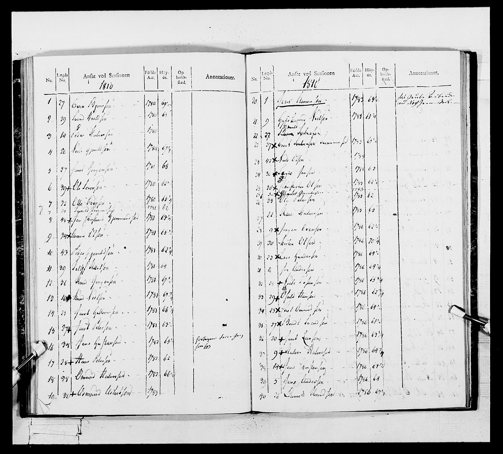 Generalitets- og kommissariatskollegiet, Det kongelige norske kommissariatskollegium, AV/RA-EA-5420/E/Eh/L0110: Vesterlenske nasjonale infanteriregiment, 1810, s. 40
