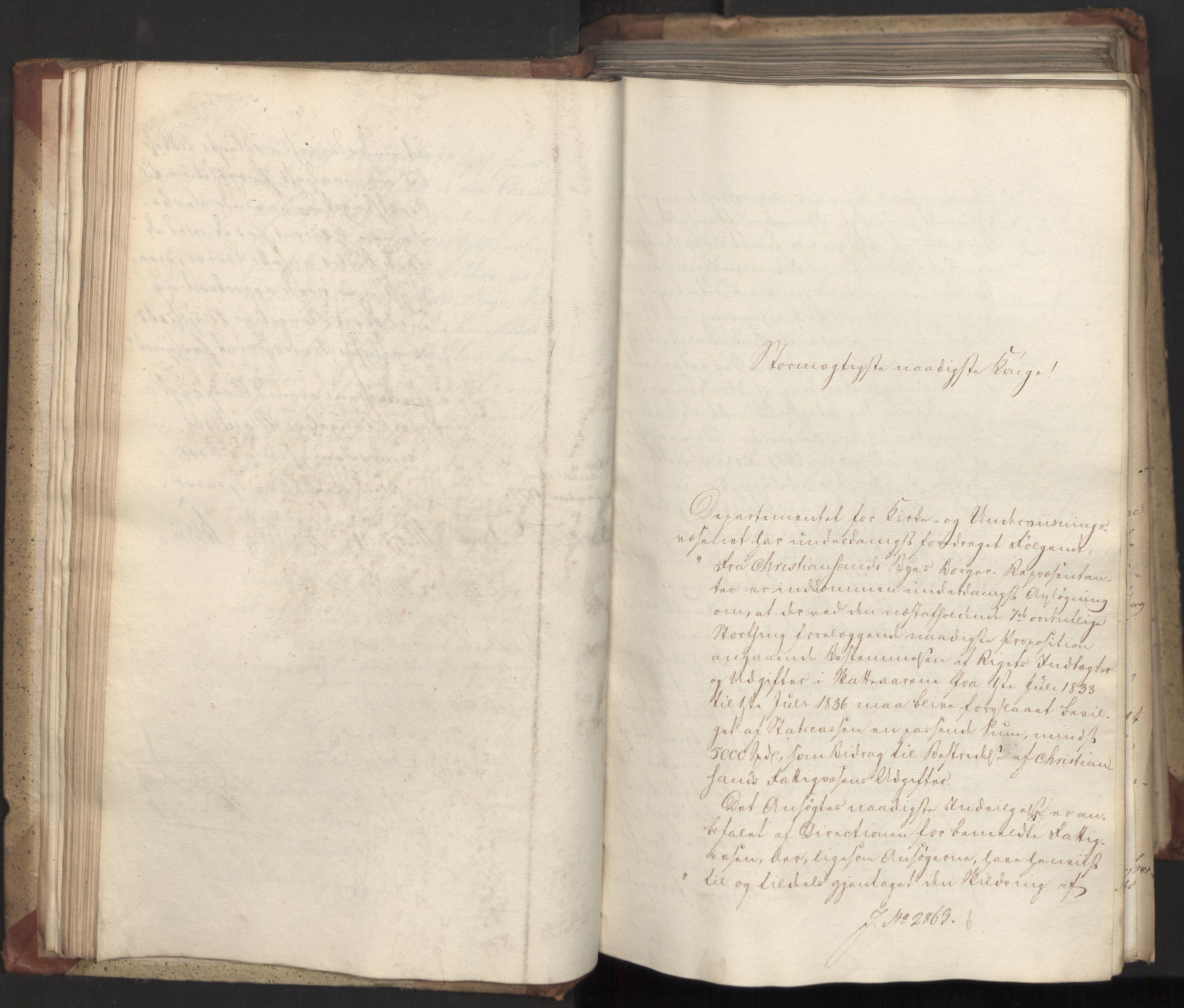 Statsrådsavdelingen i Stockholm, AV/RA-S-1003/D/Da/L0082: Regjeringsinnstillinger nr. 2858-2979, 1833, s. 48