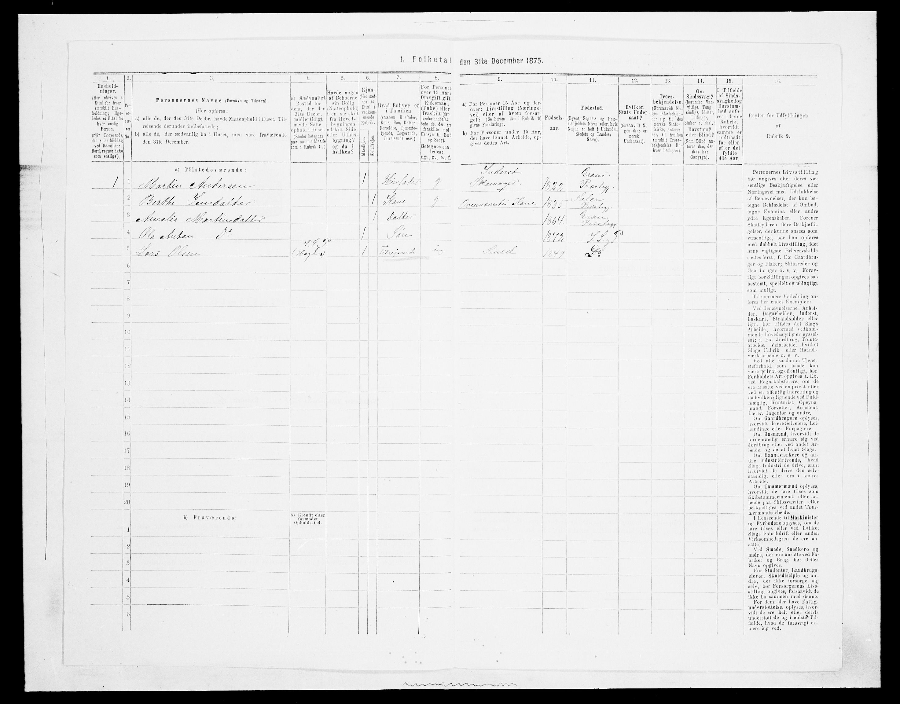 SAH, Folketelling 1875 for 0532P Jevnaker prestegjeld, 1875, s. 1721