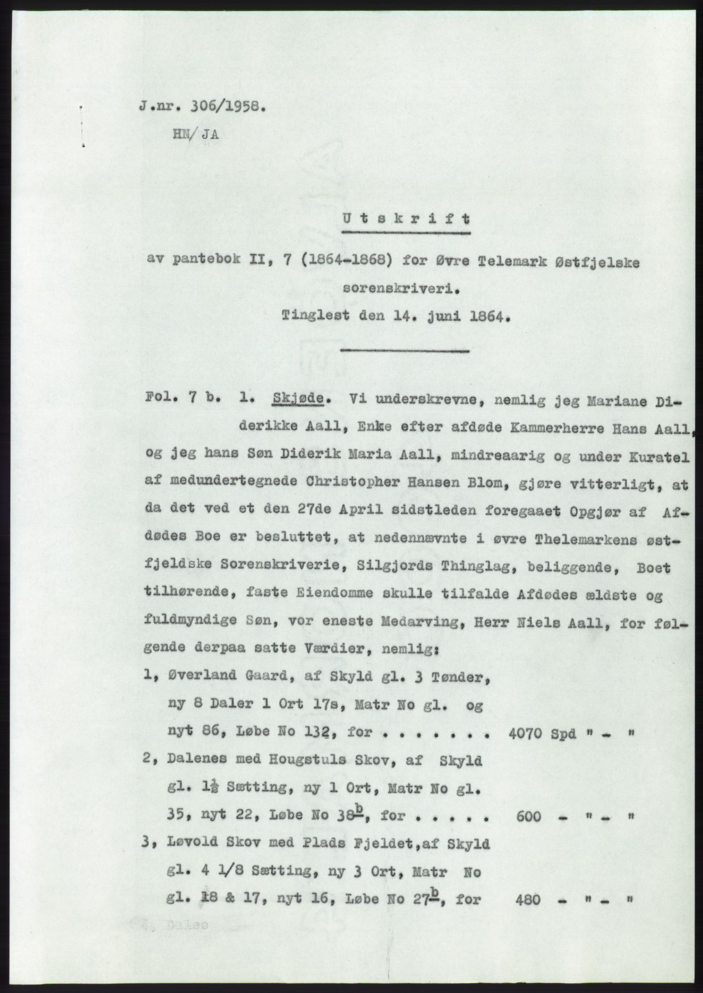 Statsarkivet i Kongsberg, SAKO/A-0001, 1958, s. 174