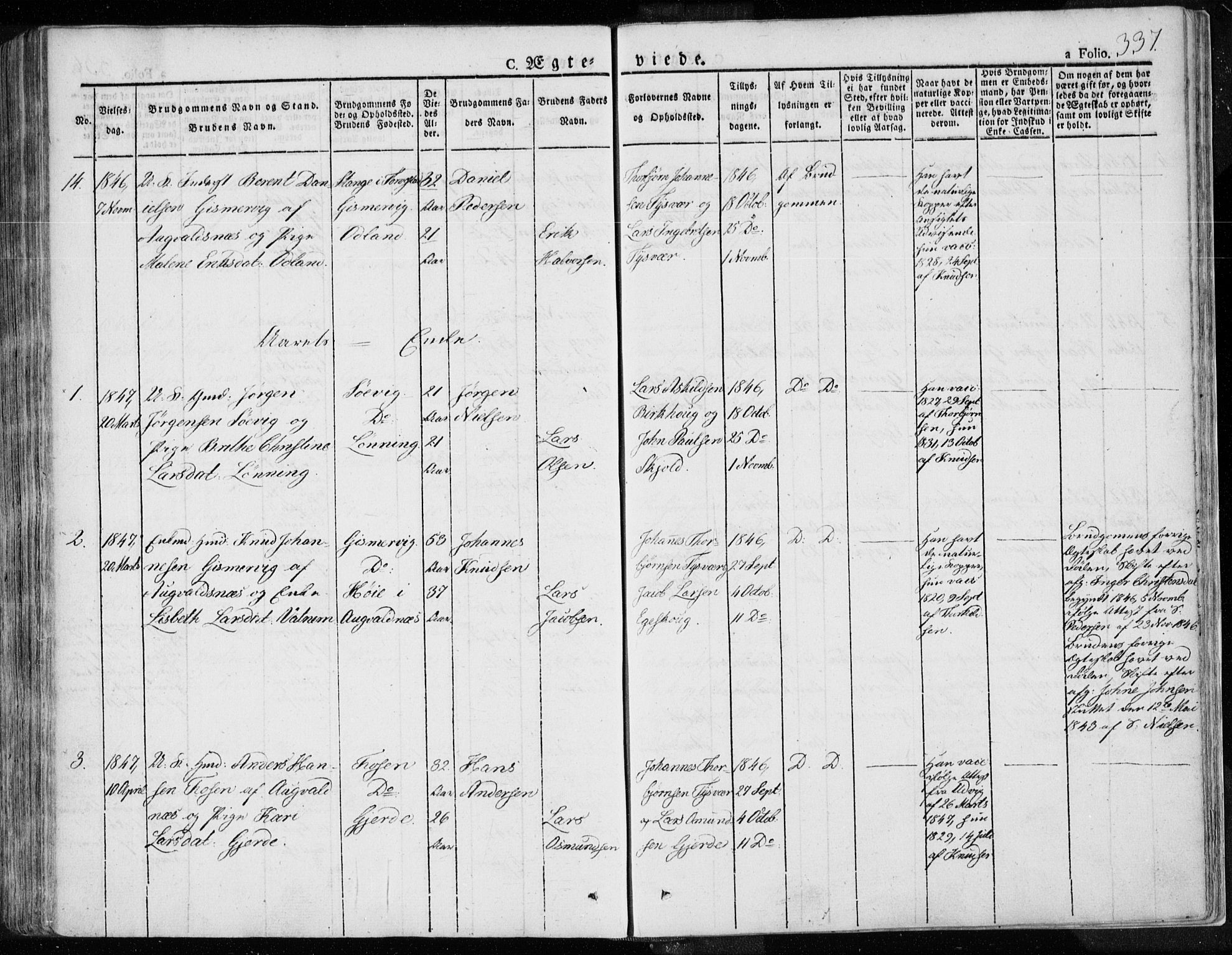 Tysvær sokneprestkontor, SAST/A -101864/H/Ha/Haa/L0001: Ministerialbok nr. A 1.1, 1831-1856, s. 337