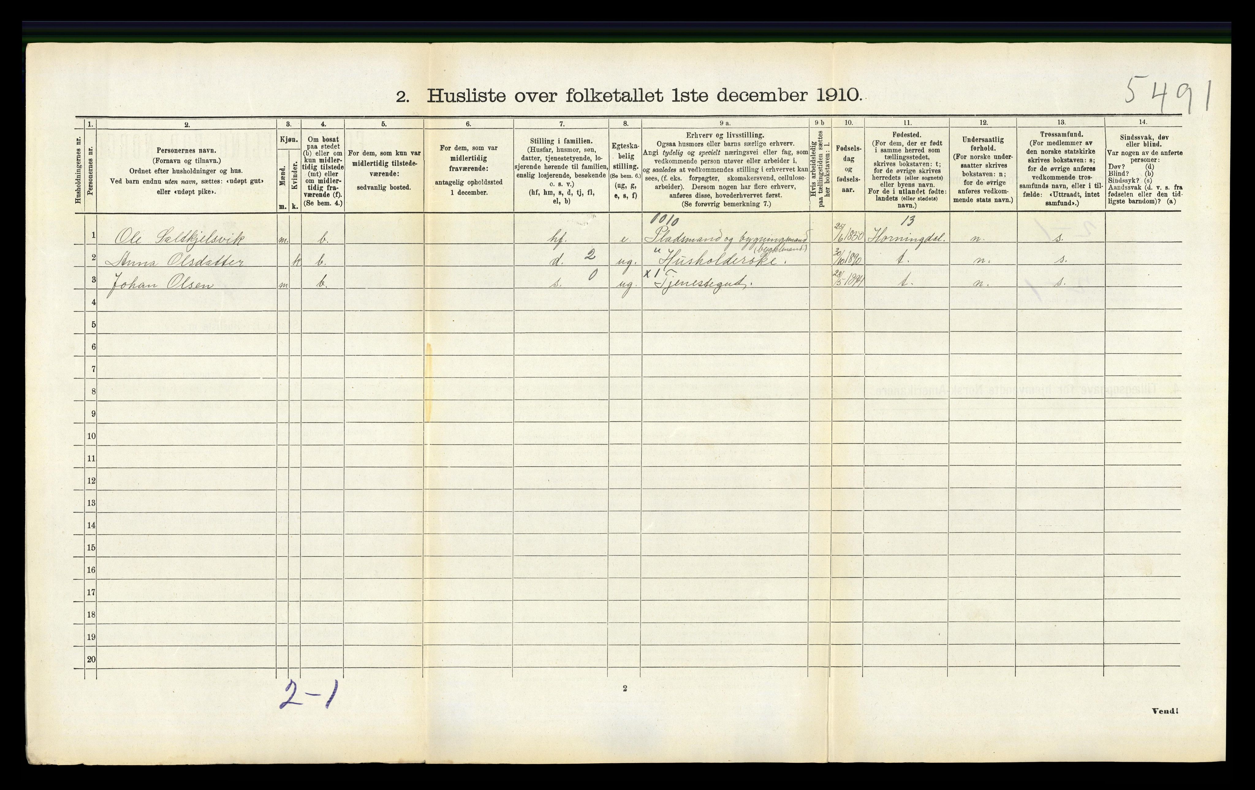 RA, Folketelling 1910 for 1529 Skodje herred, 1910, s. 214