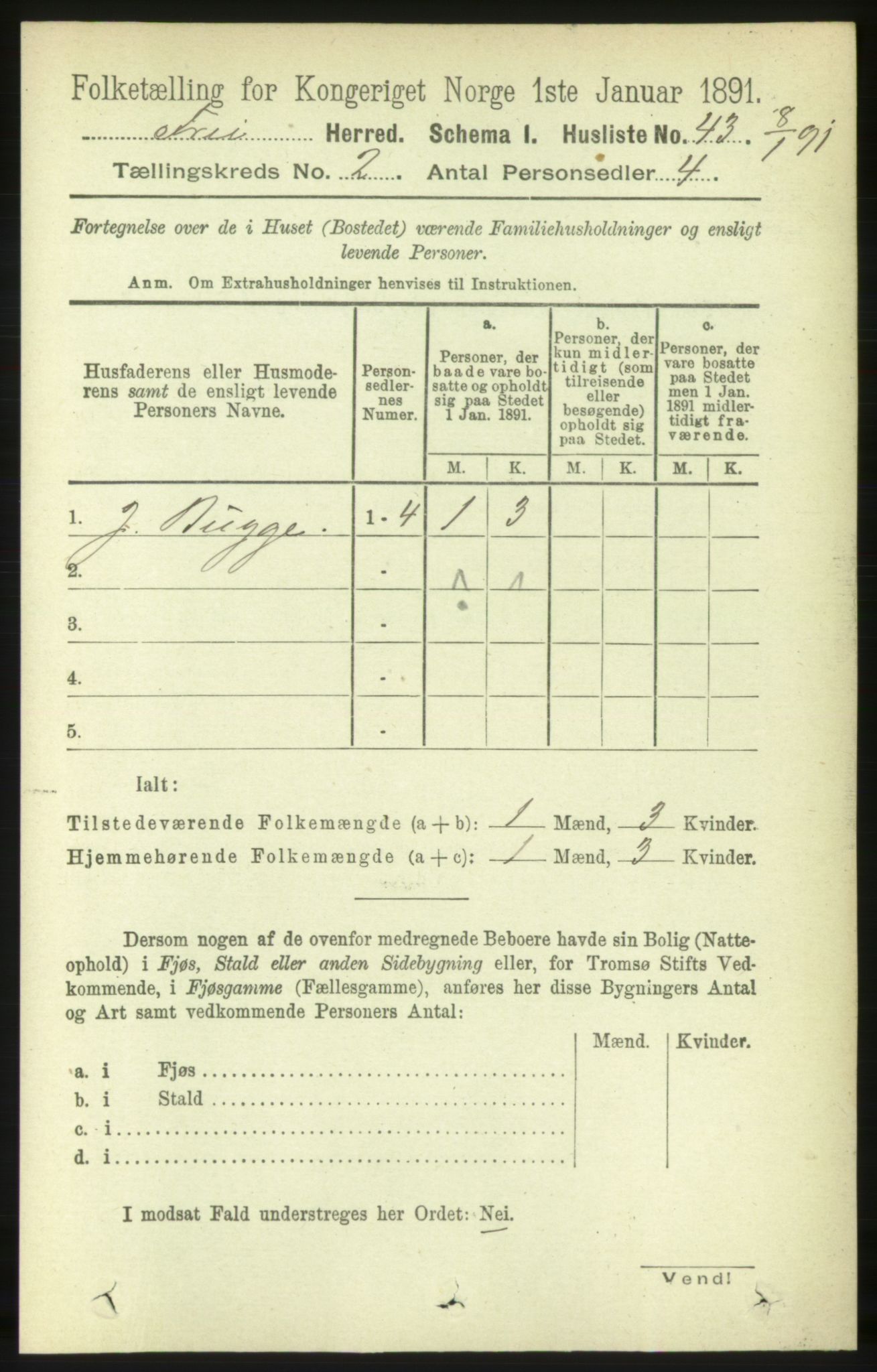 RA, Folketelling 1891 for 1556 Frei herred, 1891, s. 715