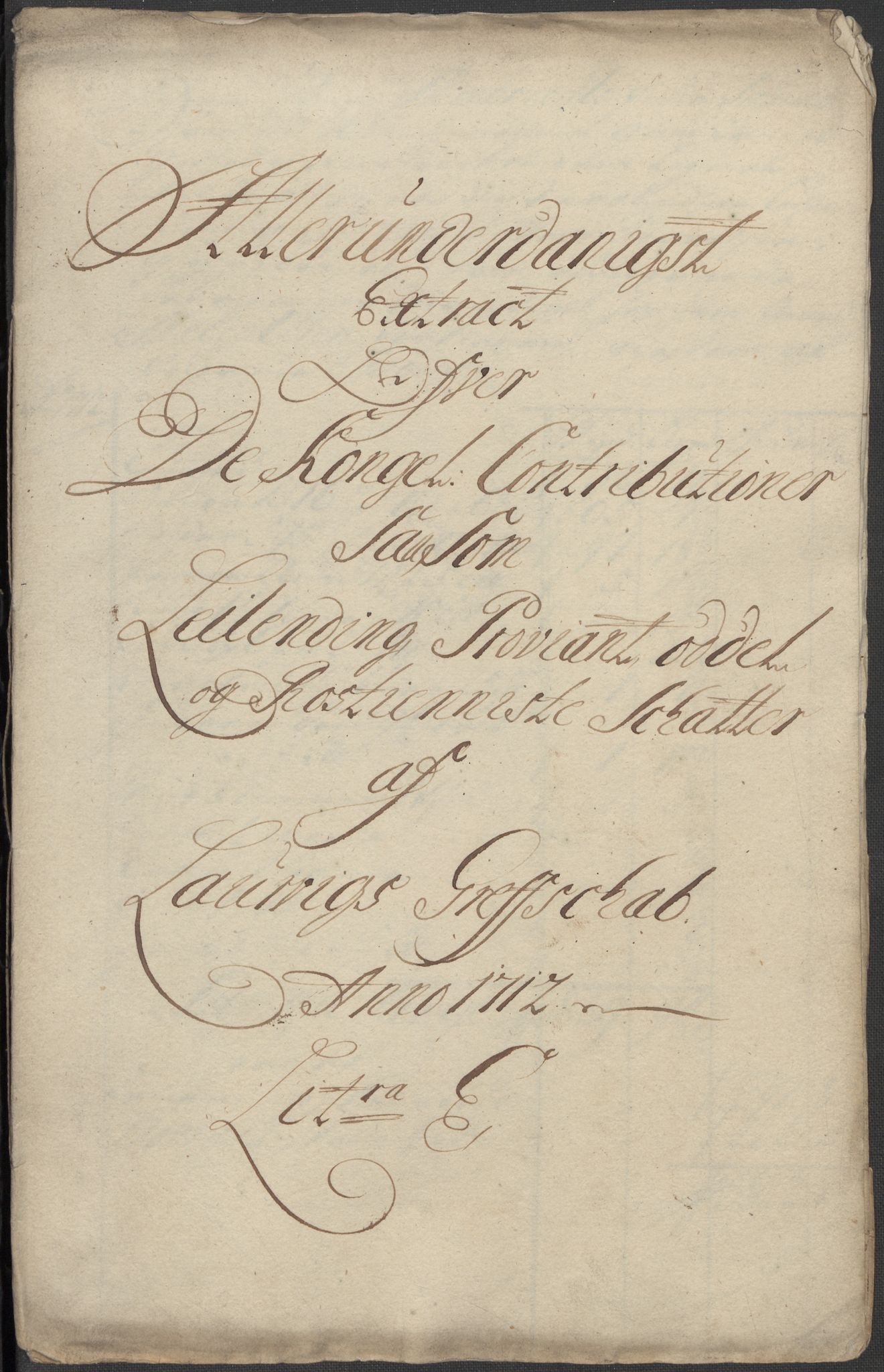 Rentekammeret inntil 1814, Reviderte regnskaper, Fogderegnskap, AV/RA-EA-4092/R33/L1984: Fogderegnskap Larvik grevskap, 1712, s. 149