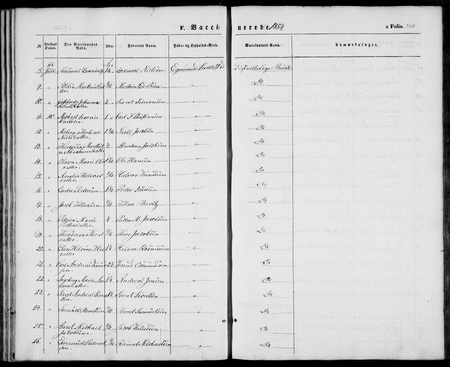 Eigersund sokneprestkontor, AV/SAST-A-101807/S08/L0013: Ministerialbok nr. A 12.2, 1850-1865, s. 550