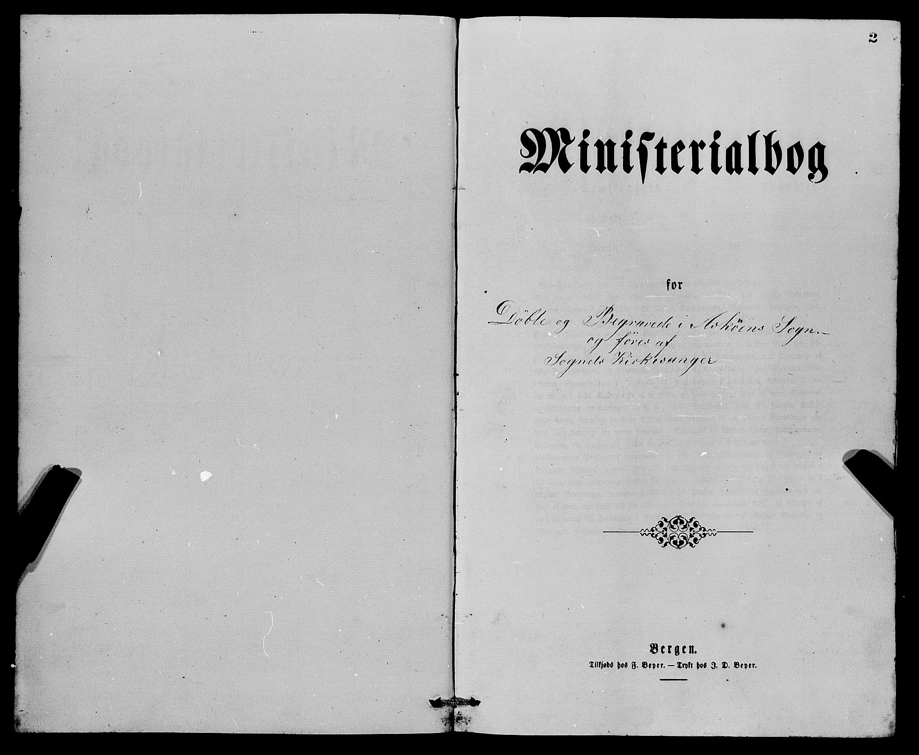 Askøy Sokneprestembete, AV/SAB-A-74101/H/Ha/Hab/Haba/L0007: Klokkerbok nr. A 7, 1871-1881, s. 2