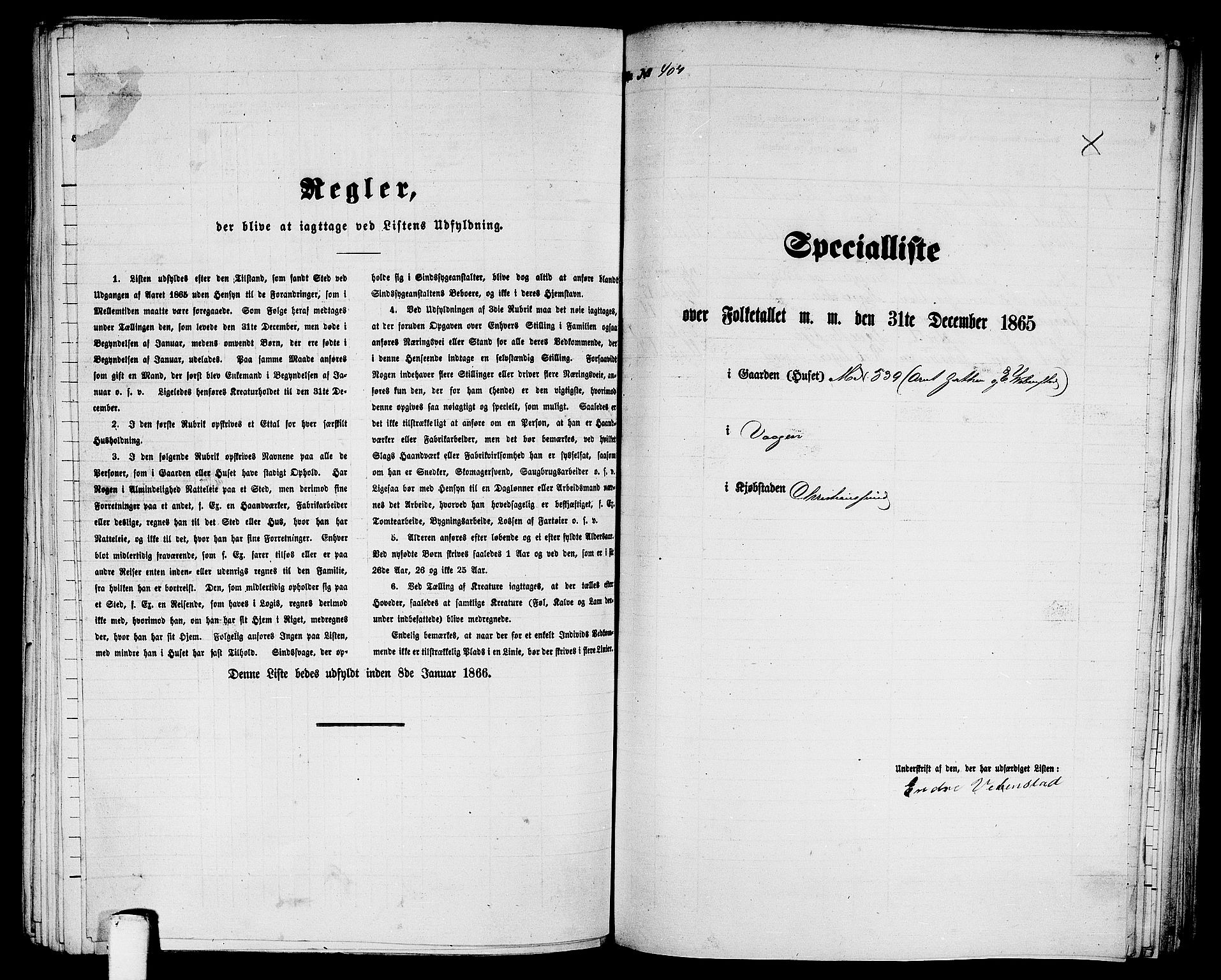 RA, Folketelling 1865 for 1503B Kristiansund prestegjeld, Kristiansund kjøpstad, 1865, s. 823