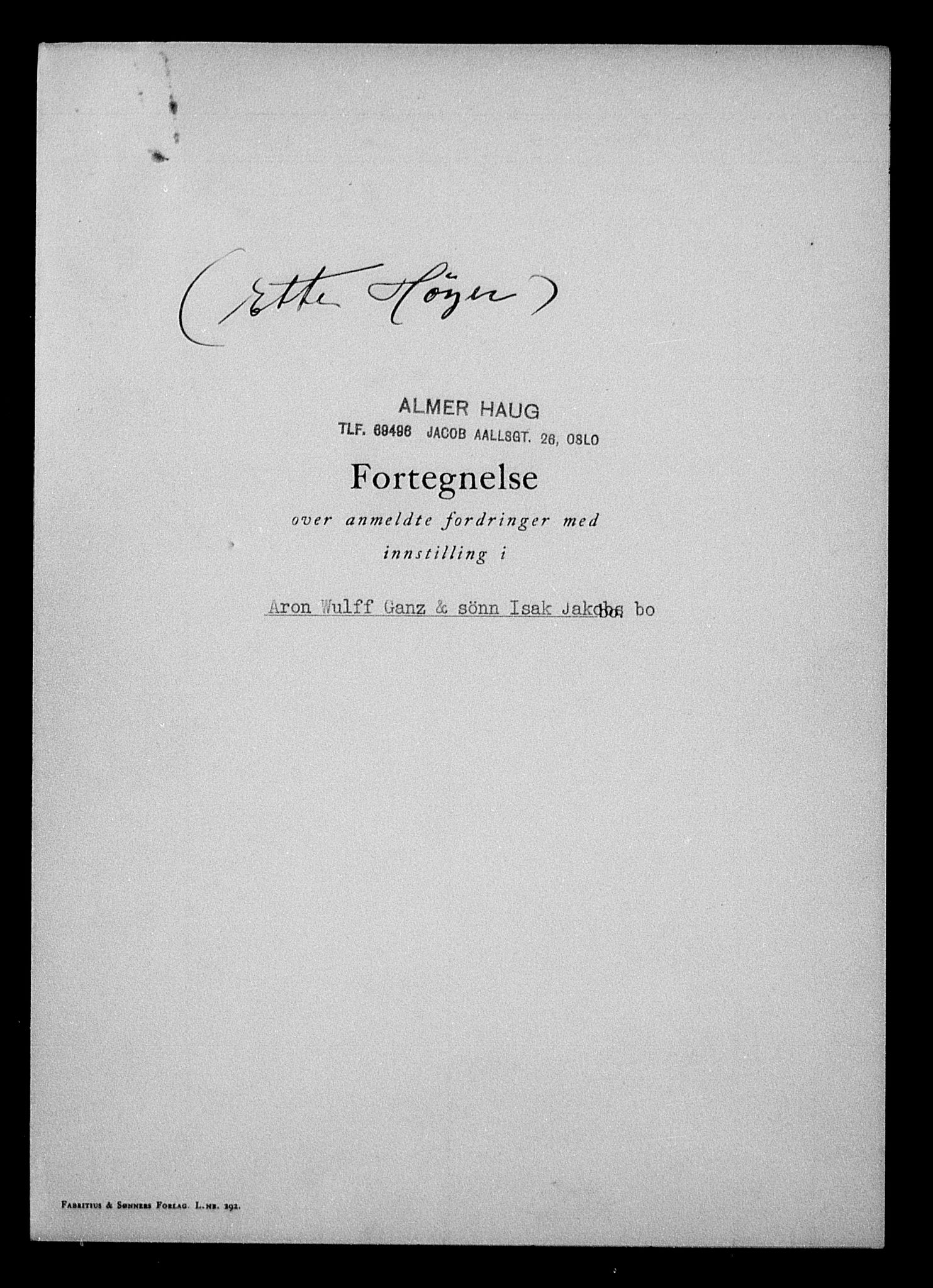 Justisdepartementet, Tilbakeføringskontoret for inndratte formuer, AV/RA-S-1564/H/Hc/Hcc/L0936: --, 1945-1947, s. 773