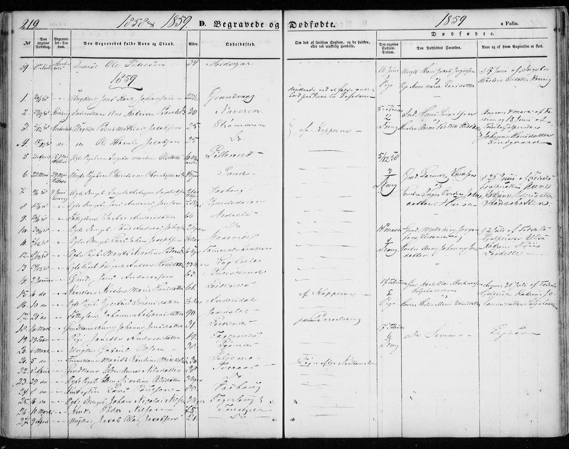 Lenvik sokneprestembete, AV/SATØ-S-1310/H/Ha/Haa/L0007kirke: Ministerialbok nr. 7, 1855-1865, s. 219