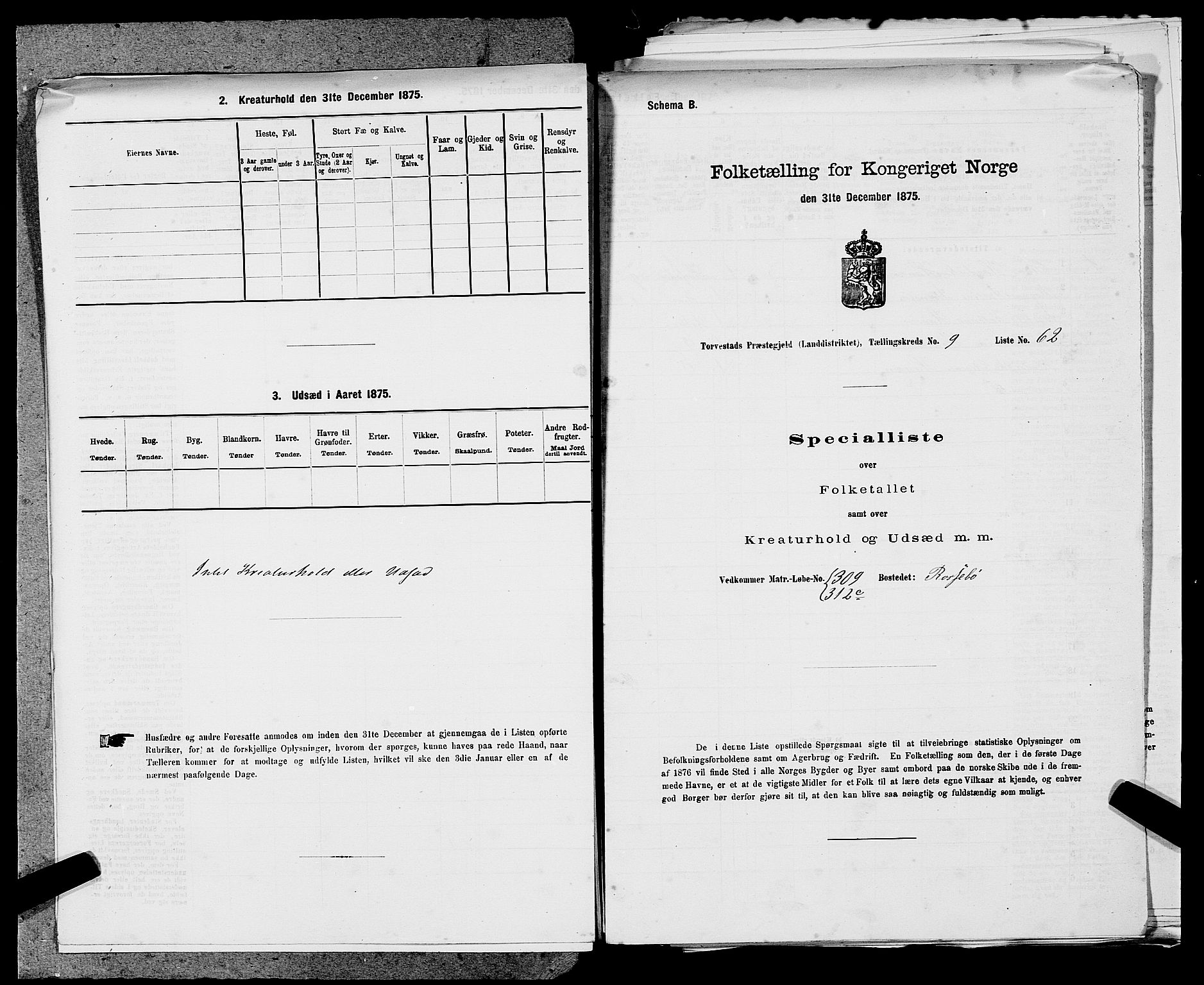 SAST, Folketelling 1875 for 1152L Torvastad prestegjeld, Torvastad sokn, Skåre sokn og Utsira sokn, 1875, s. 1243