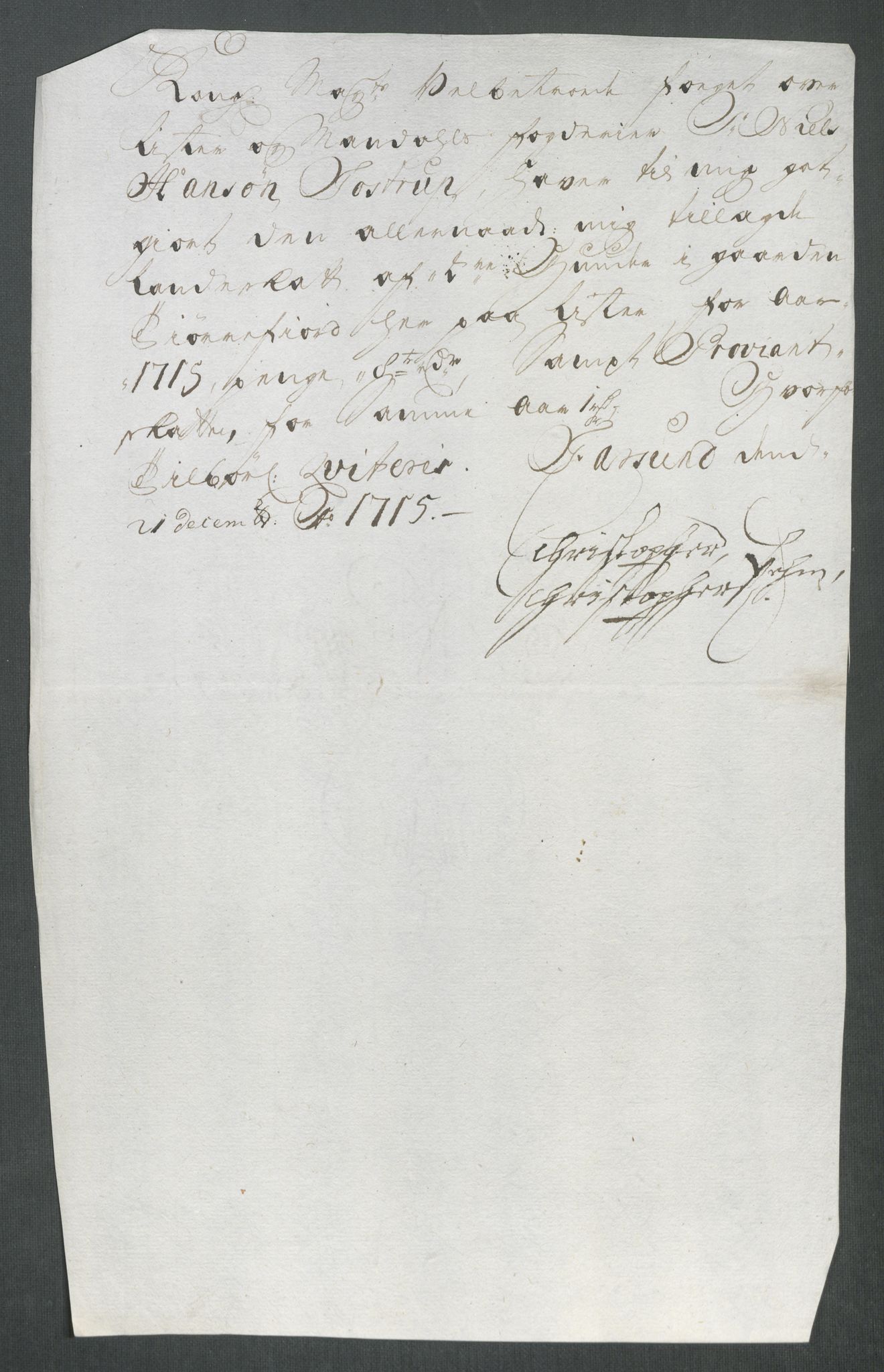 Rentekammeret inntil 1814, Reviderte regnskaper, Fogderegnskap, RA/EA-4092/R43/L2559: Fogderegnskap Lista og Mandal, 1715, s. 205