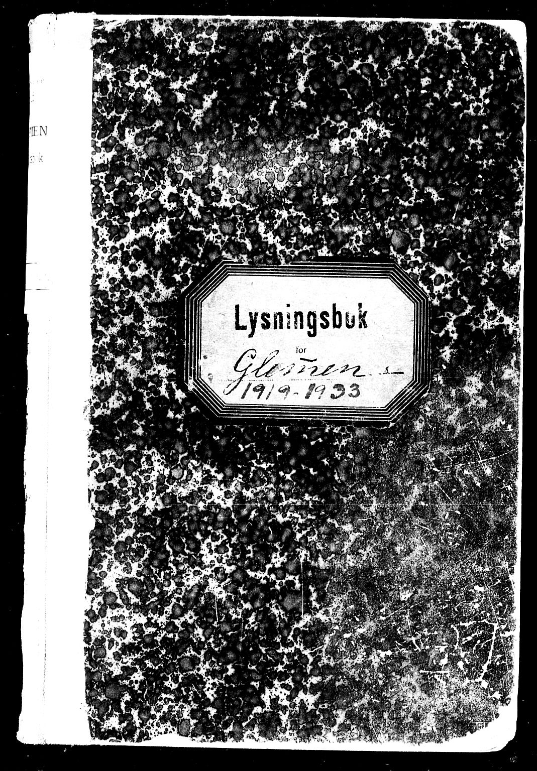 Glemmen prestekontor Kirkebøker, SAO/A-10908/H/Ha/L0002: Lysningsprotokoll nr. 2, 1919-1933