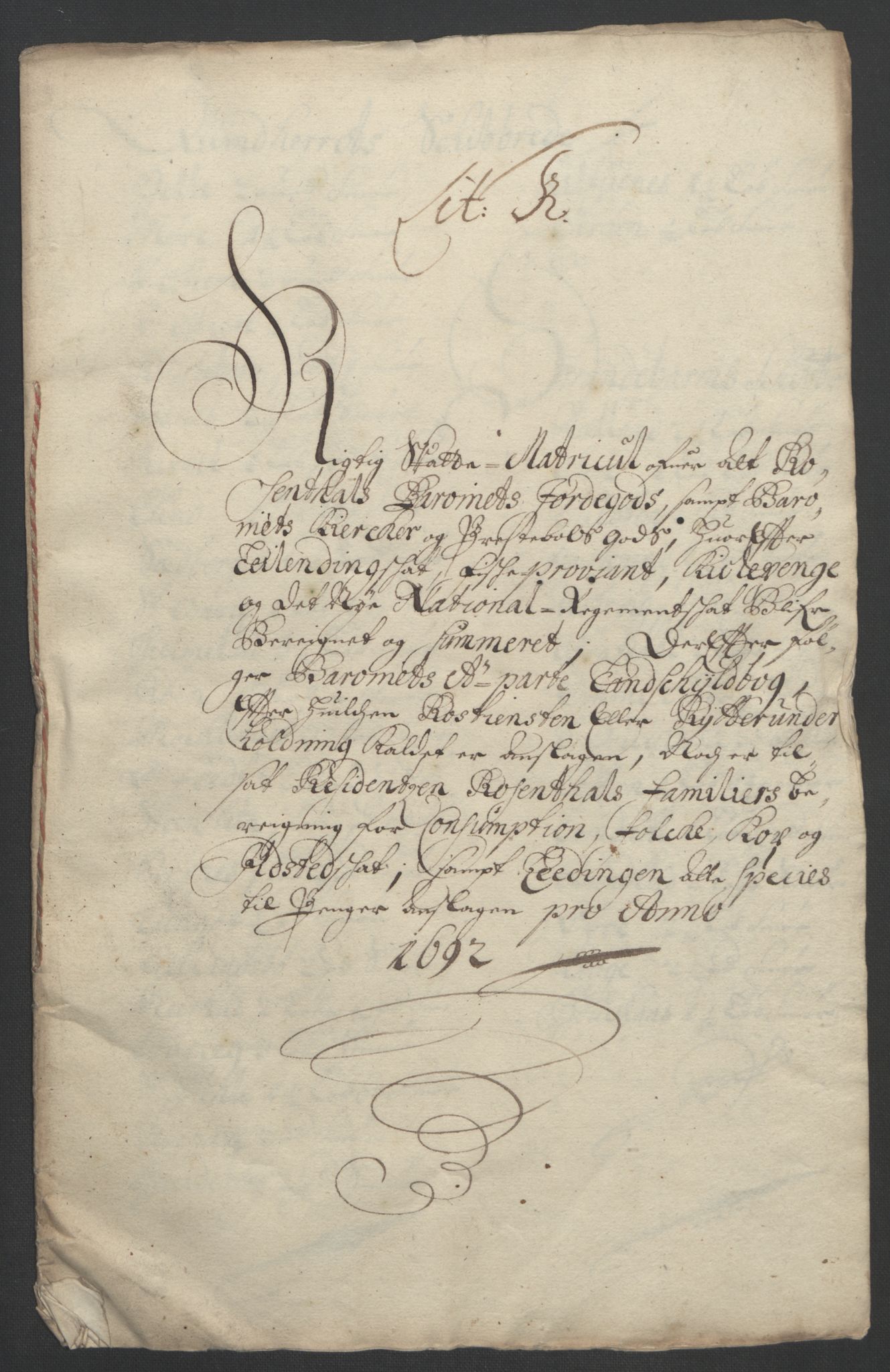 Rentekammeret inntil 1814, Reviderte regnskaper, Fogderegnskap, RA/EA-4092/R49/L3138: Fogderegnskap Rosendal Baroni, 1691-1714, s. 10