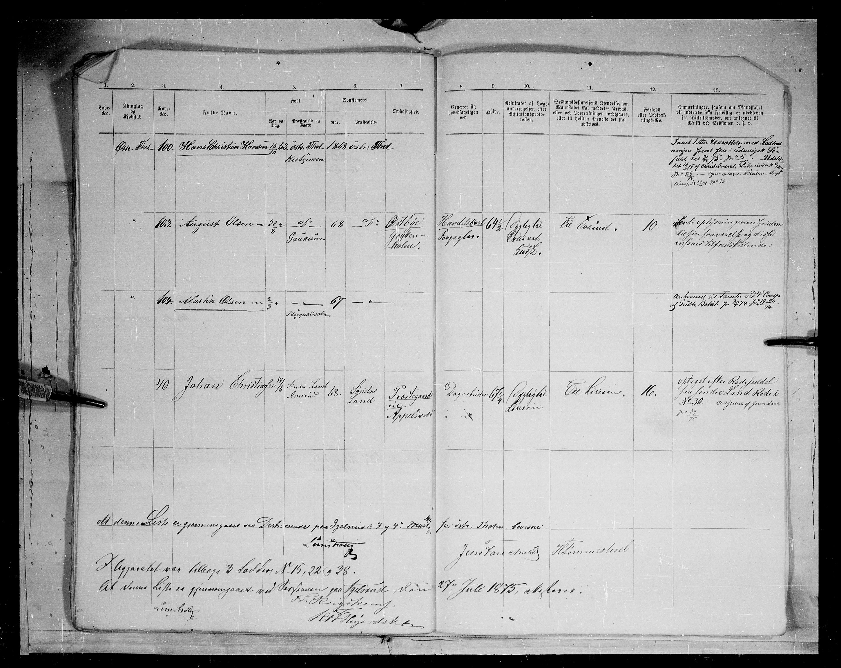 Fylkesmannen i Oppland, AV/SAH-FYO-002/1/K/Kg/L1168: Østre og Vestre Toten, 1871-1879, s. 8220