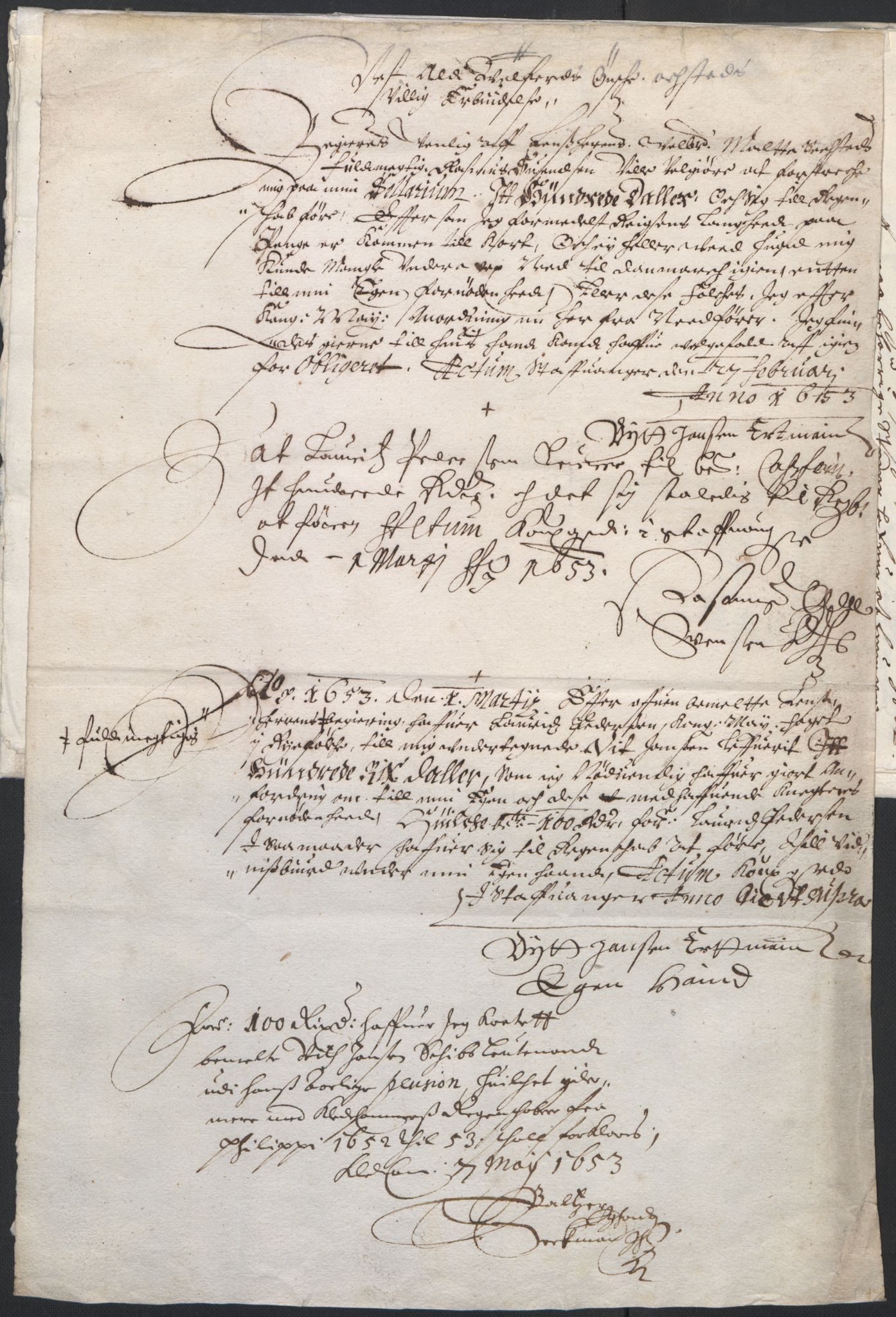 Rentekammeret inntil 1814, Reviderte regnskaper, Lensregnskaper, AV/RA-EA-5023/R/Rb/Rbs/L0034: Stavanger len, 1651-1653