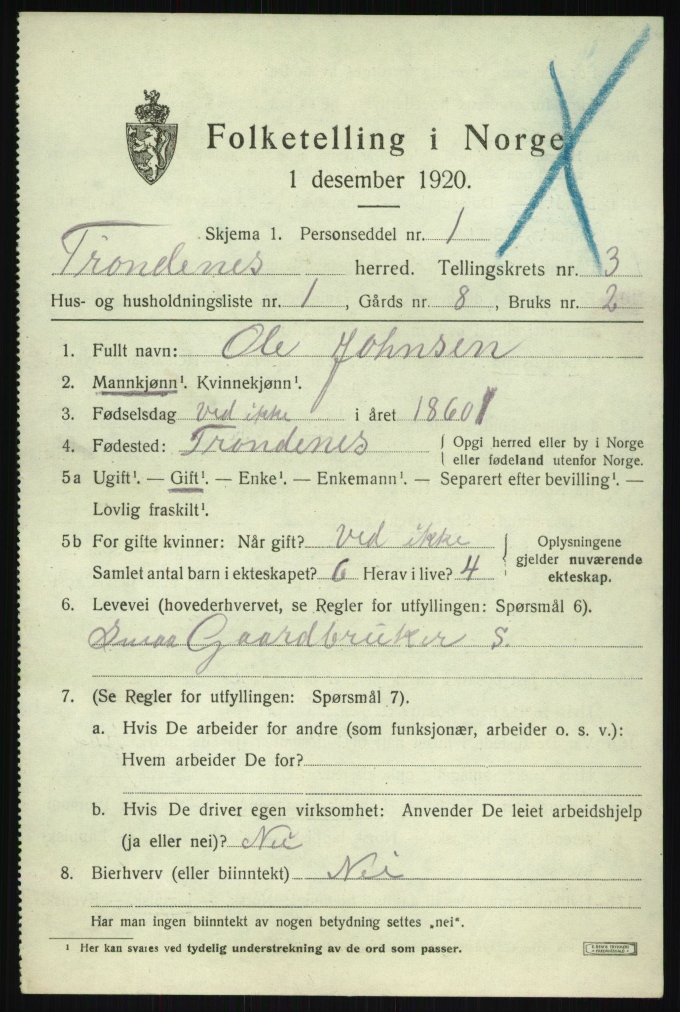 SATØ, Folketelling 1920 for 1914 Trondenes herred, 1920, s. 4393