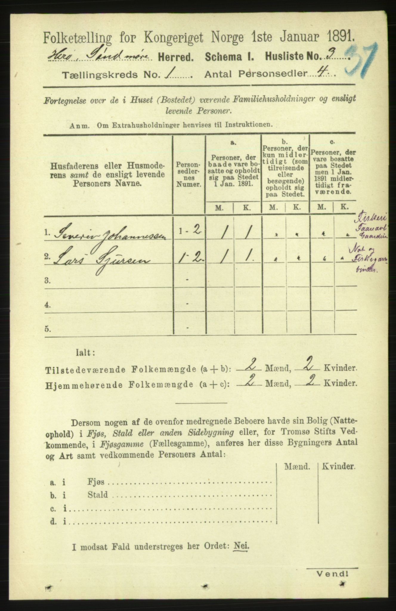 RA, Folketelling 1891 for 1515 Herøy herred, 1891, s. 31