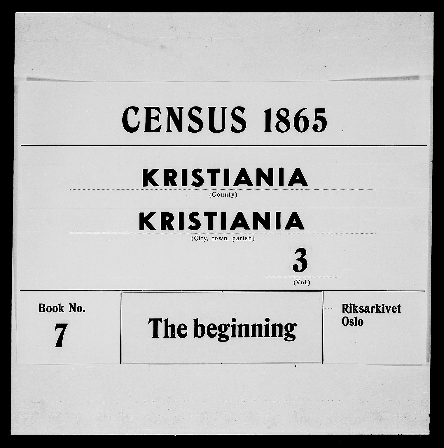 RA, Folketelling 1865 for 0301 Kristiania kjøpstad, 1865, s. 2705