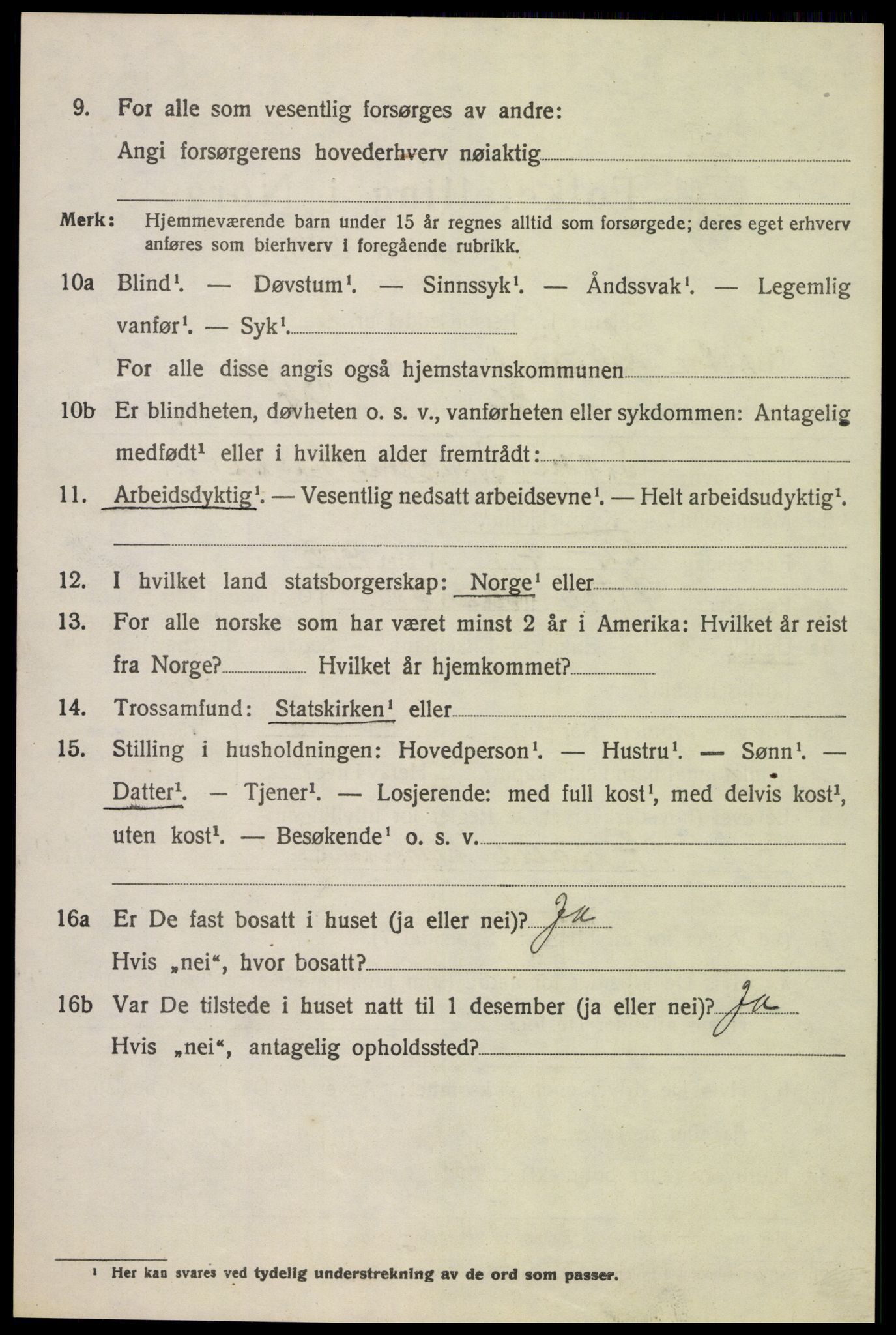 SAH, Folketelling 1920 for 0522 Østre Gausdal herred, 1920, s. 1885