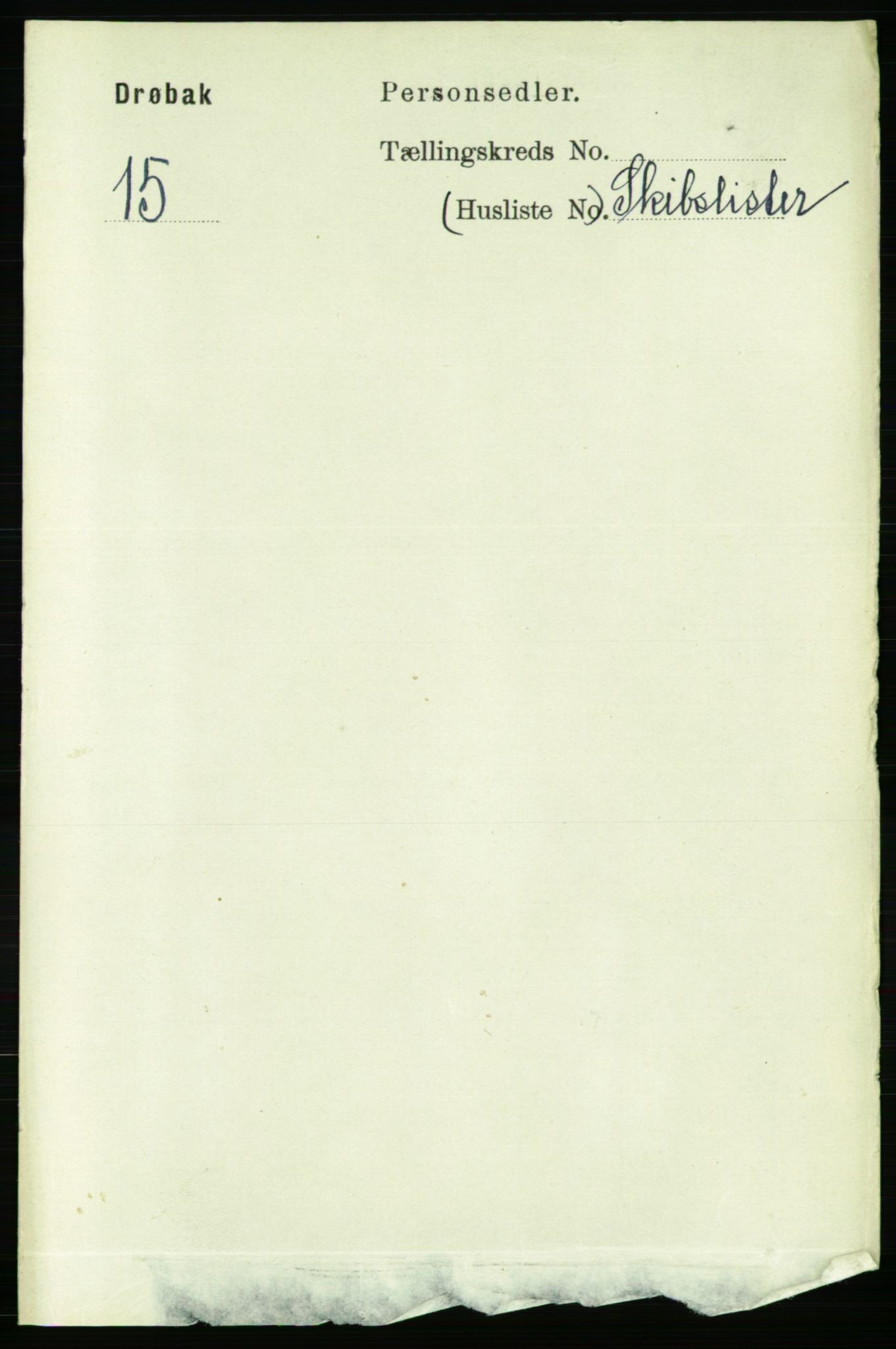RA, Folketelling 1891 for 0203 Drøbak kjøpstad, 1891, s. 2917