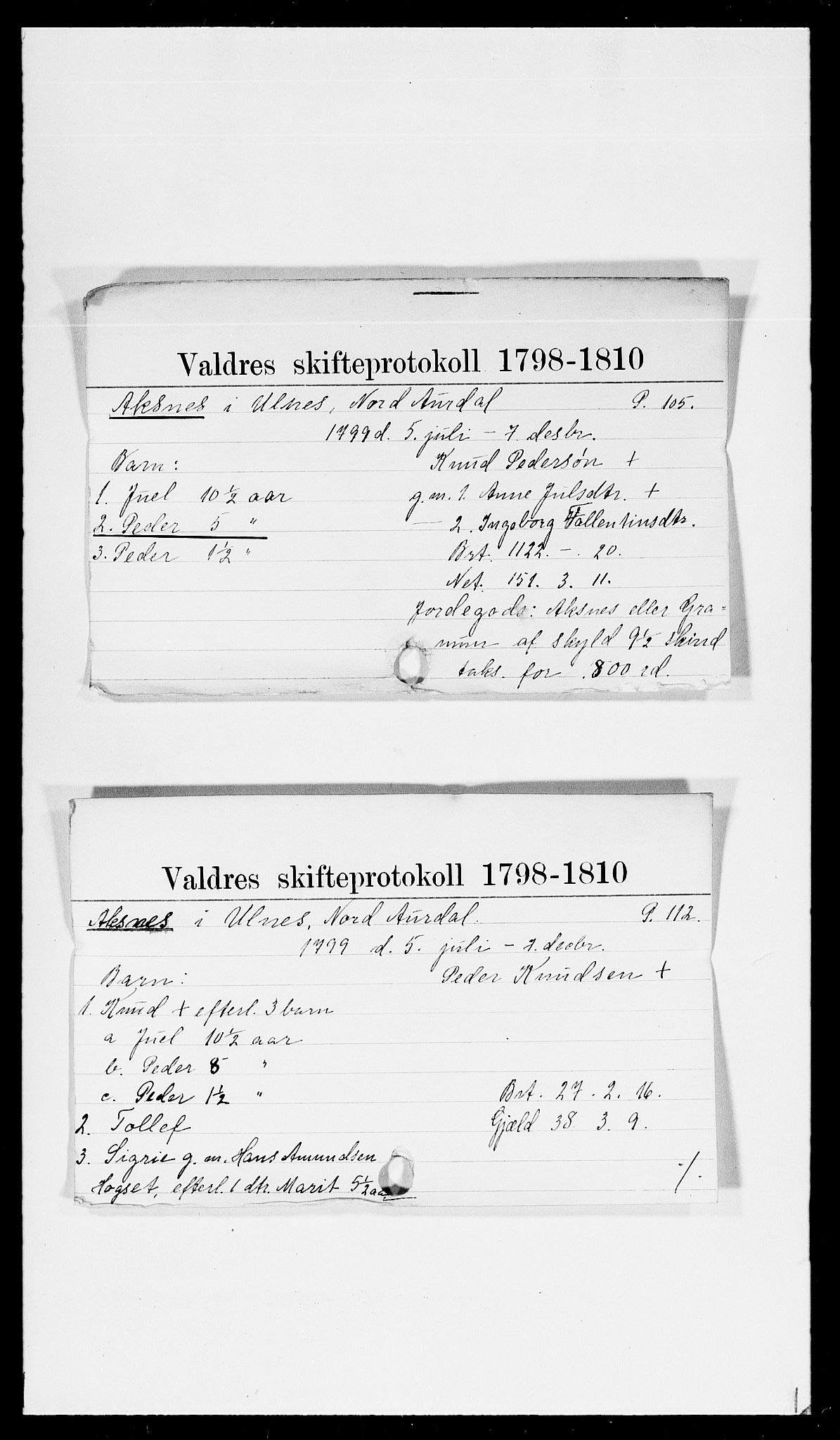 Valdres sorenskriveri, SAH/TING-016/J, 1659-1903, s. 15498