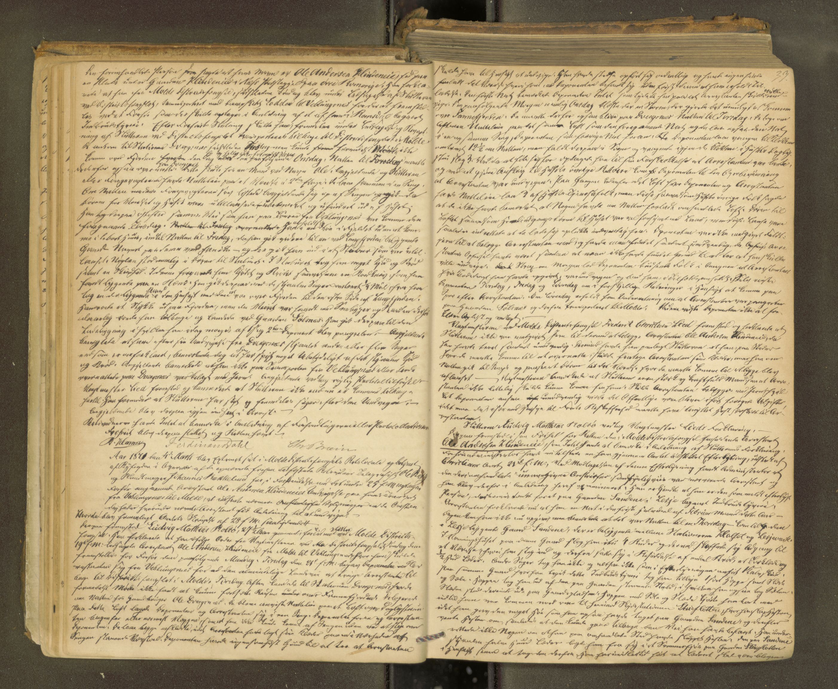 Molde byfogd, AV/SAT-A-0025/1/1A/L0011: Justisprotokoll, 1869-1880, s. 38b-39a