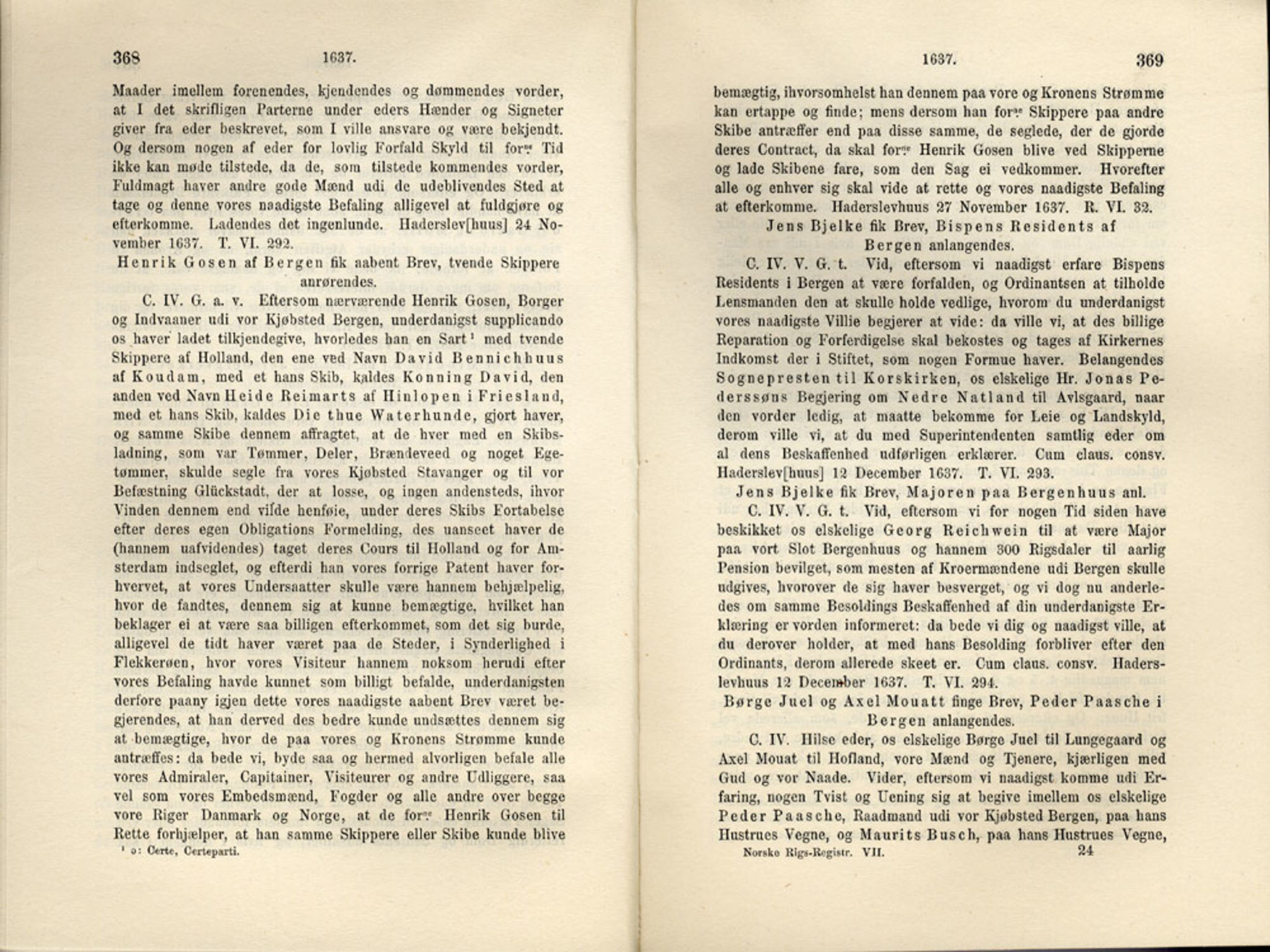 Publikasjoner utgitt av Det Norske Historiske Kildeskriftfond, PUBL/-/-/-: Norske Rigs-Registranter, bind 7, 1635-1640, s. 368-369