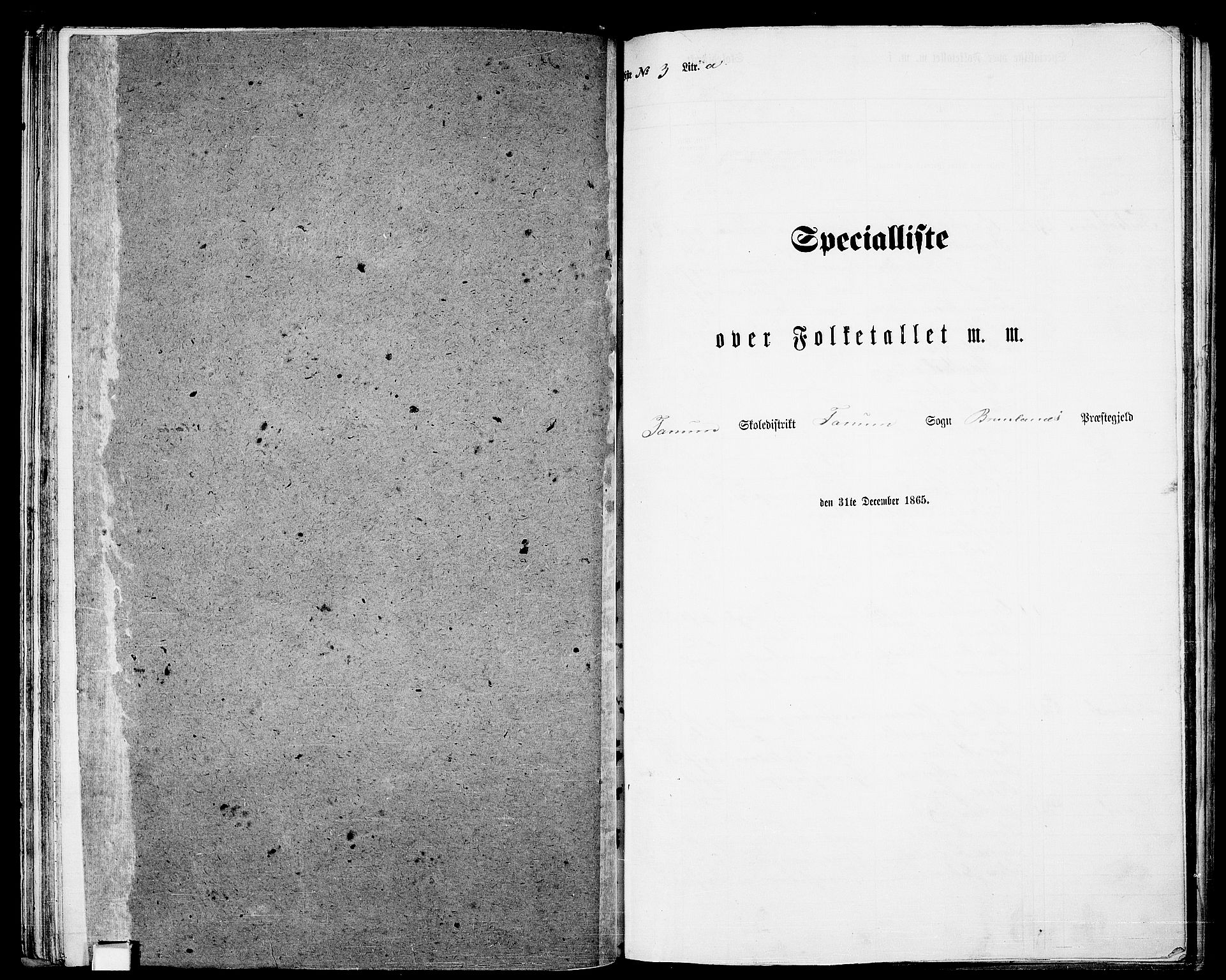 RA, Folketelling 1865 for 0726P Brunlanes prestegjeld, 1865, s. 49