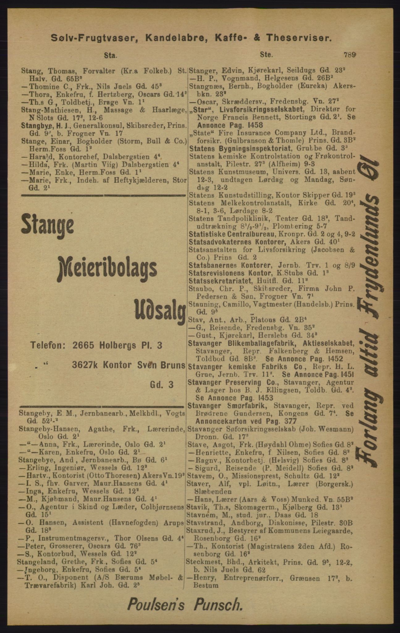 Kristiania/Oslo adressebok, PUBL/-, 1905, s. 789