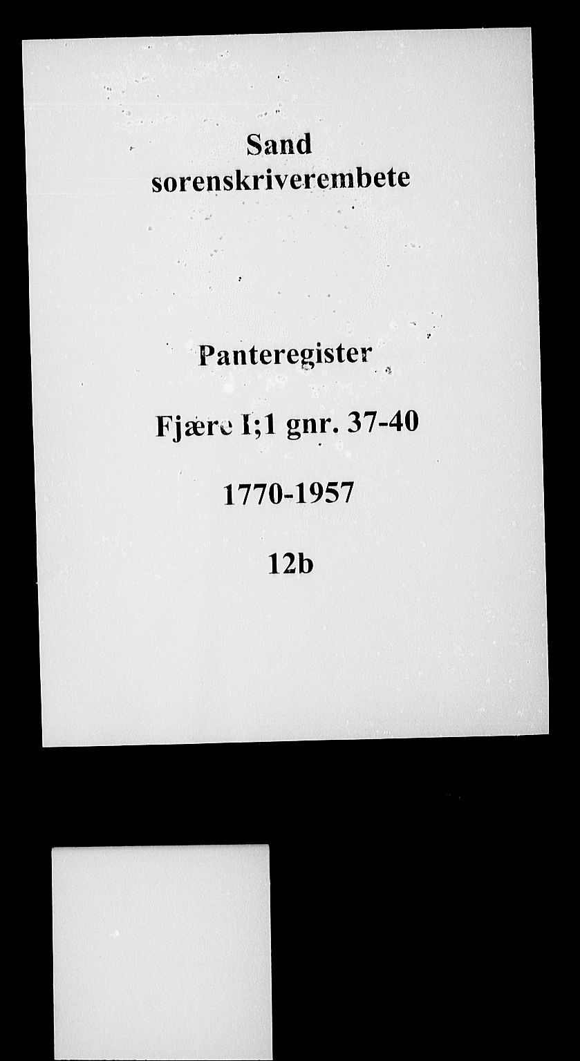 Vestre Nedenes/Sand sorenskriveri, SAK/1221-0010/G/Ga/L0016: Panteregister nr. 12b, 1770-1957