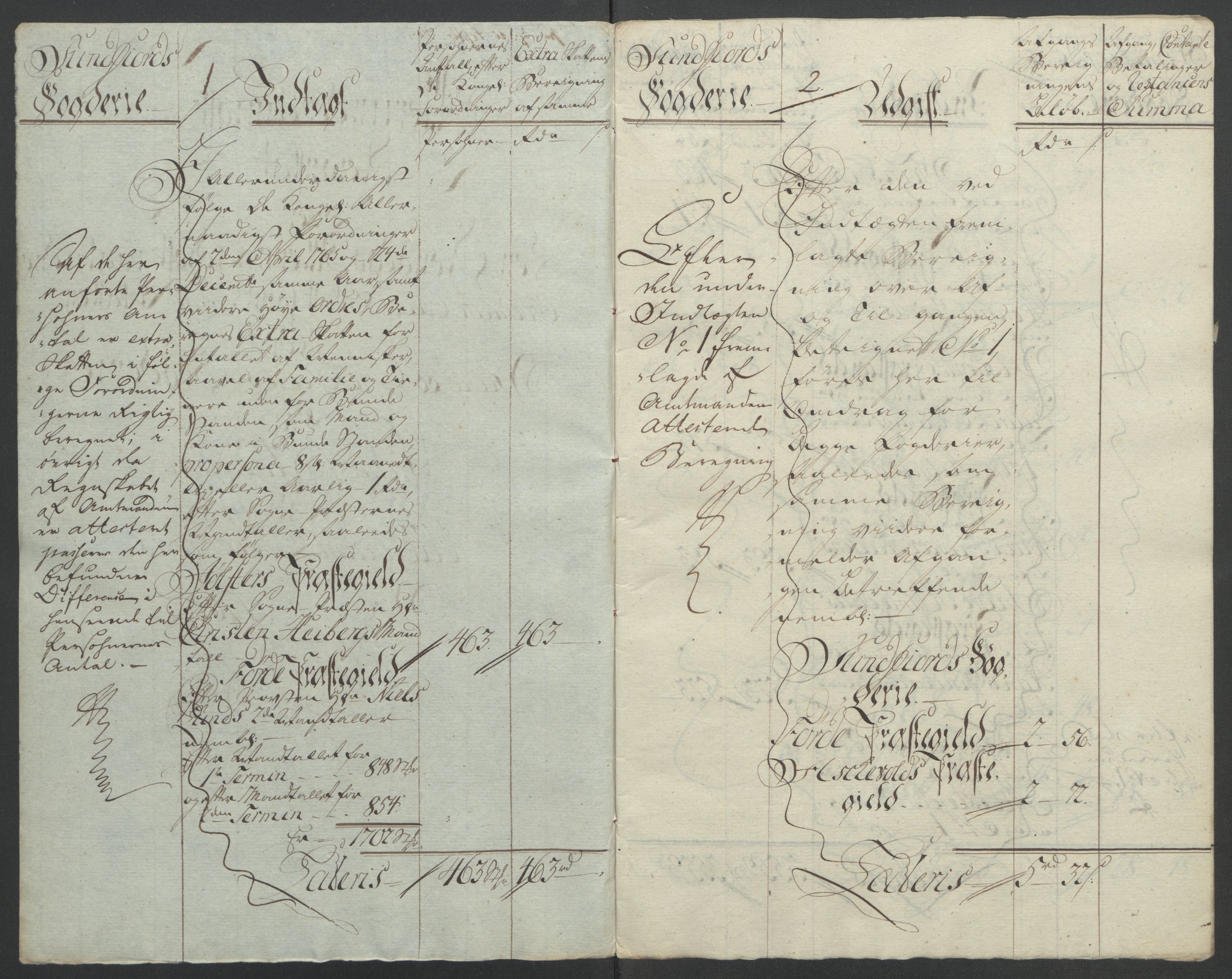 Rentekammeret inntil 1814, Reviderte regnskaper, Fogderegnskap, RA/EA-4092/R53/L3550: Ekstraskatten Sunn- og Nordfjord, 1762-1771, s. 137