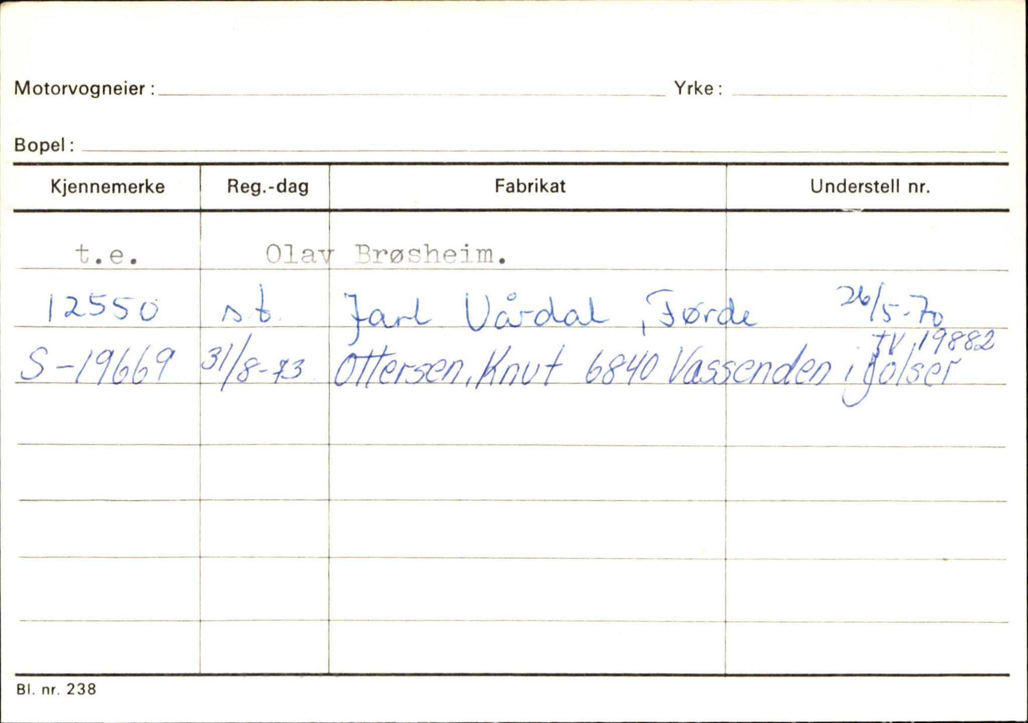 Statens vegvesen, Sogn og Fjordane vegkontor, AV/SAB-A-5301/4/F/L0126: Eigarregister Fjaler M-Å. Leikanger A-Å, 1945-1975, s. 1430