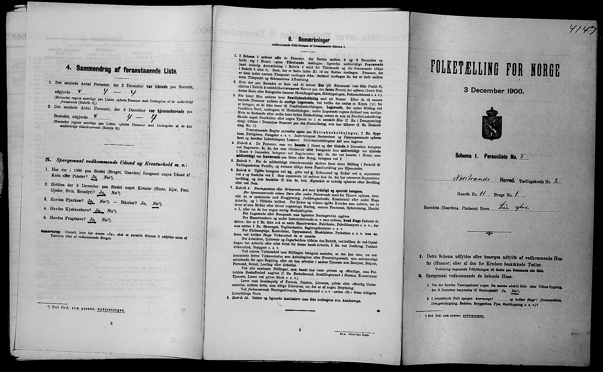SAST, Folketelling 1900 for 1139 Nedstrand herred, 1900, s. 118